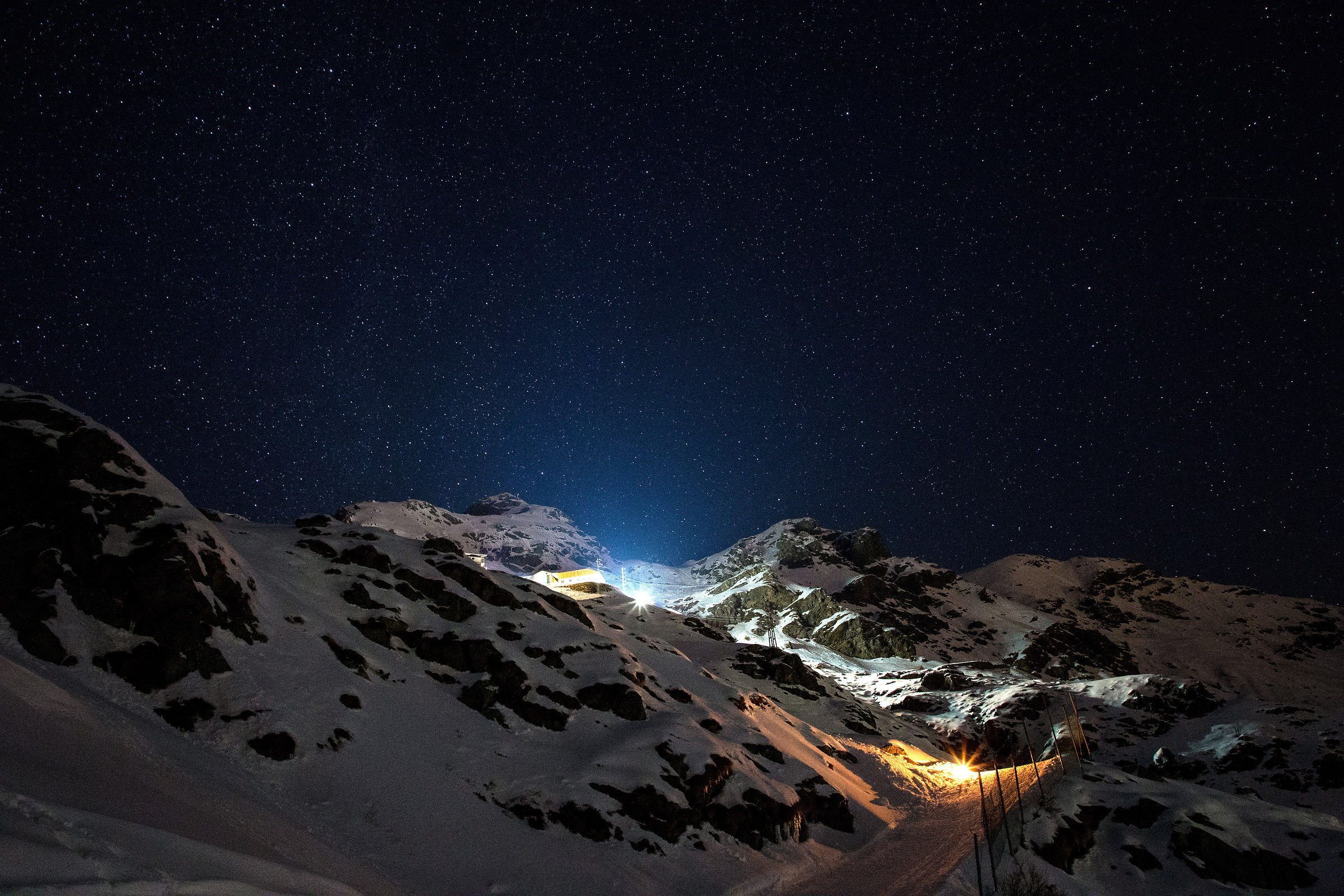 Rifugio Savoia nella notte di Oropa