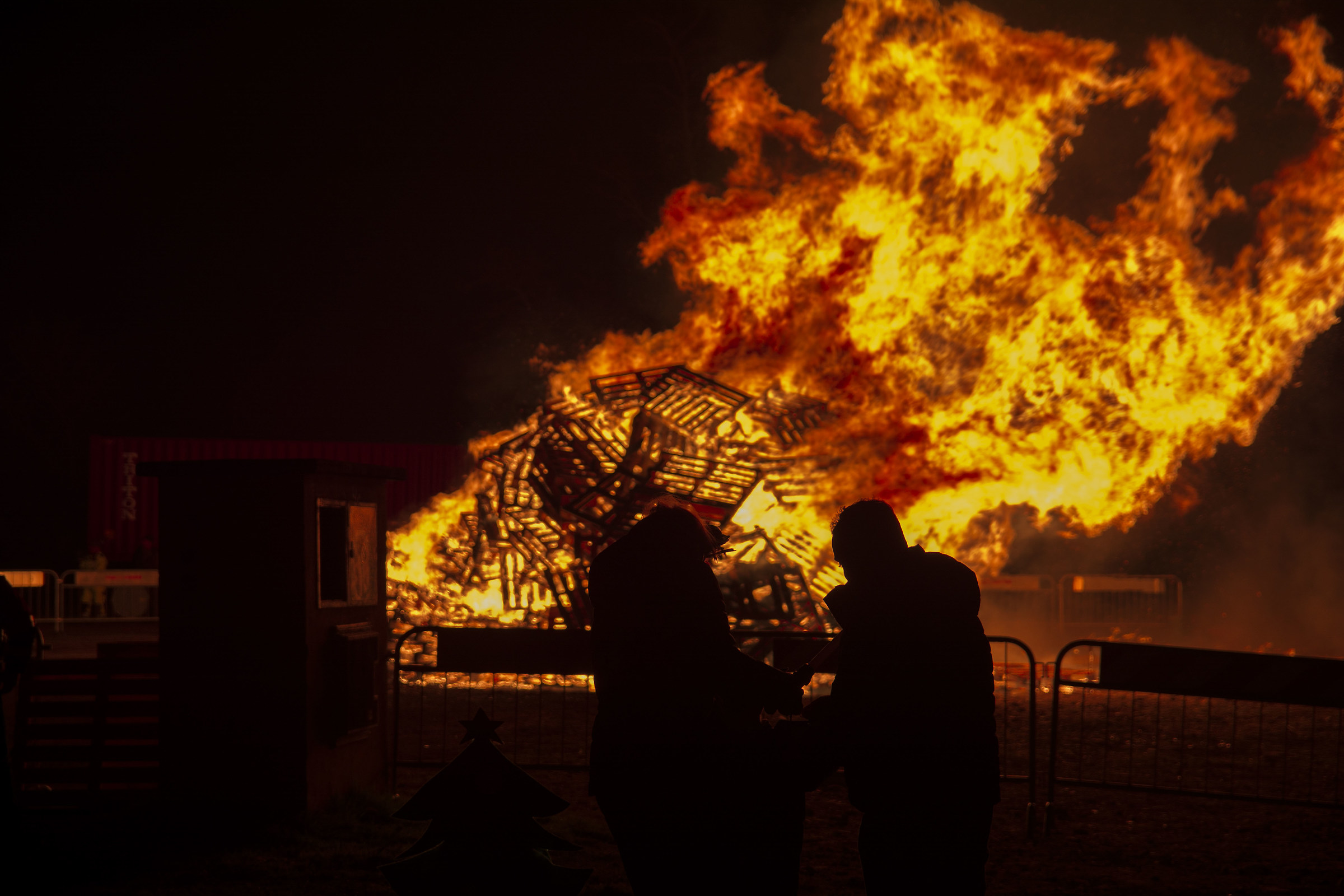 Romantic bonfire ....