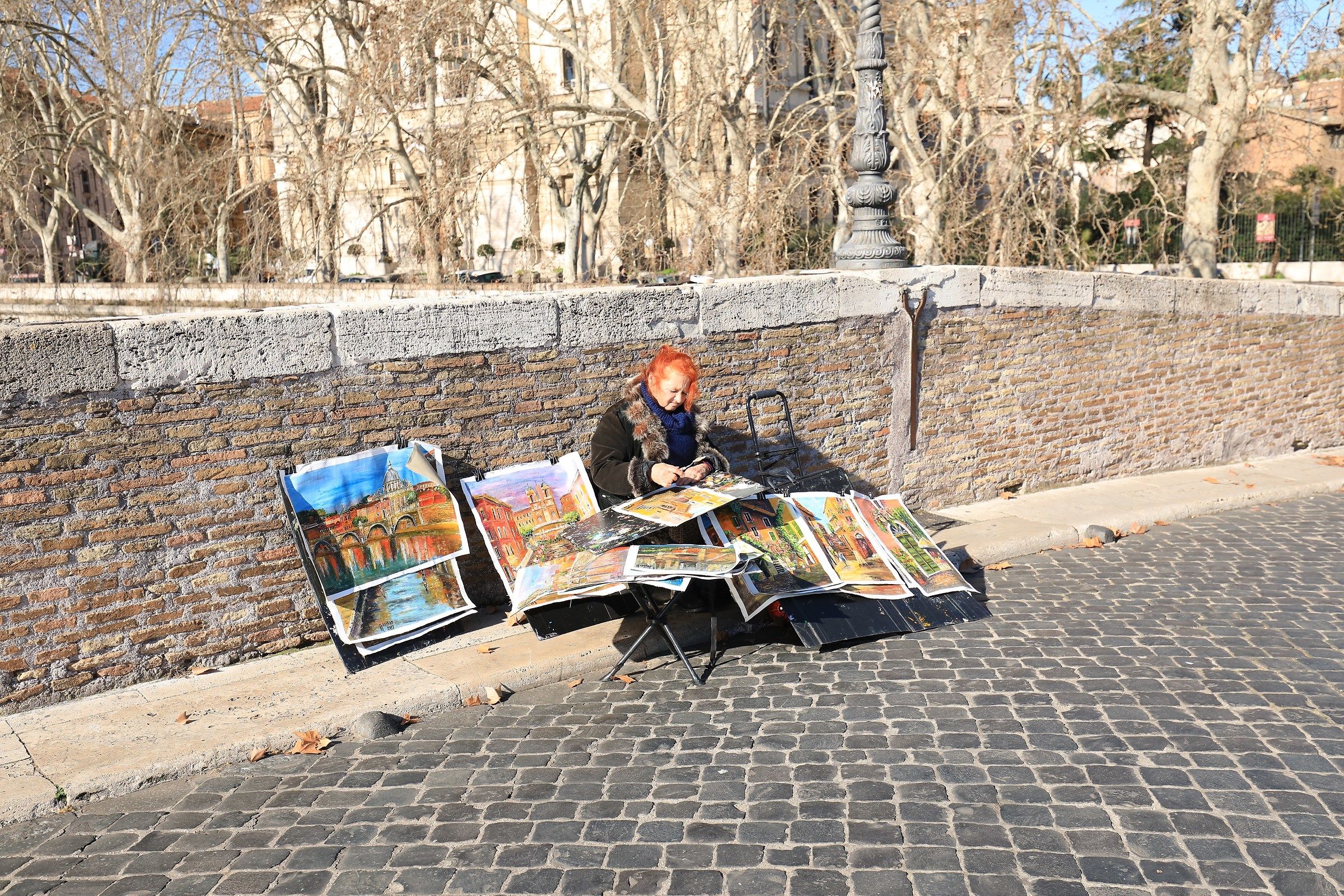 Rome Ponte Fabricio (Isola Tiberina) Street artist