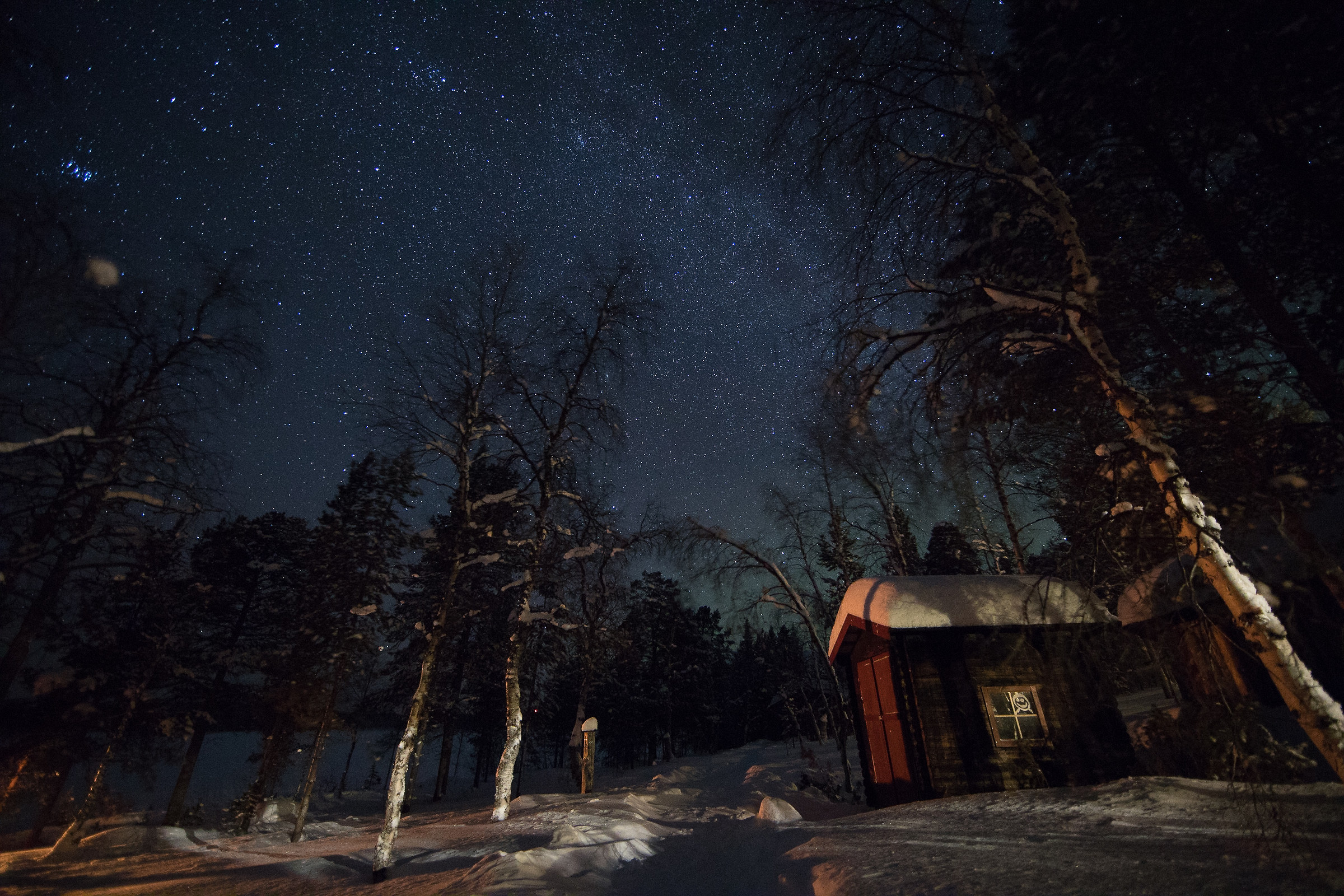 Cielo lappone in attesa dell'aurora