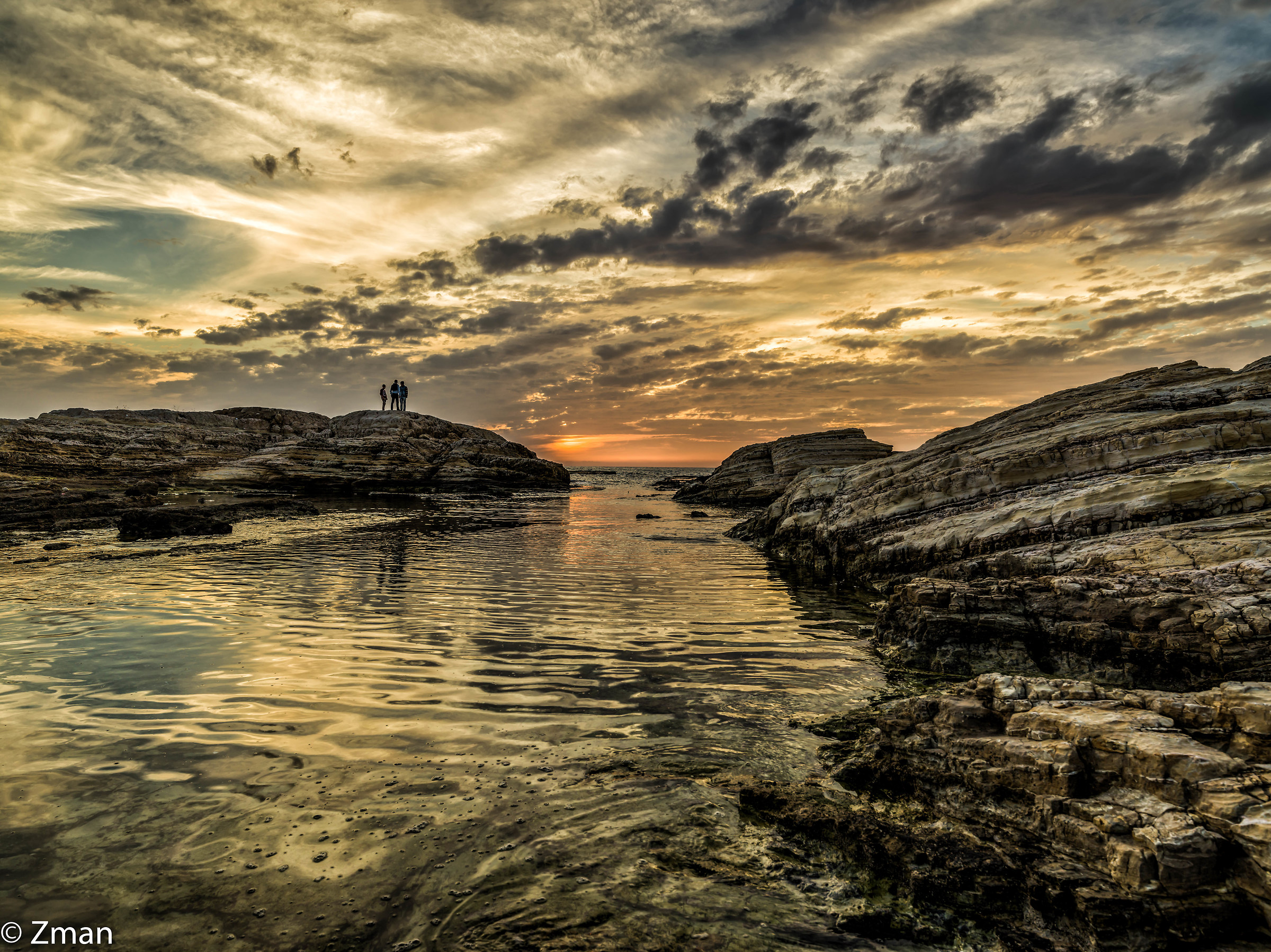 Sunset at Alraouche Rocks