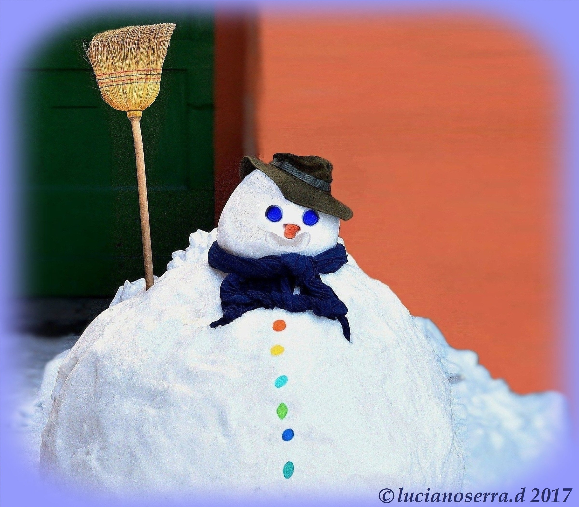 Pupazzo di neve... a Montalbano di Firenzuola (Fi)