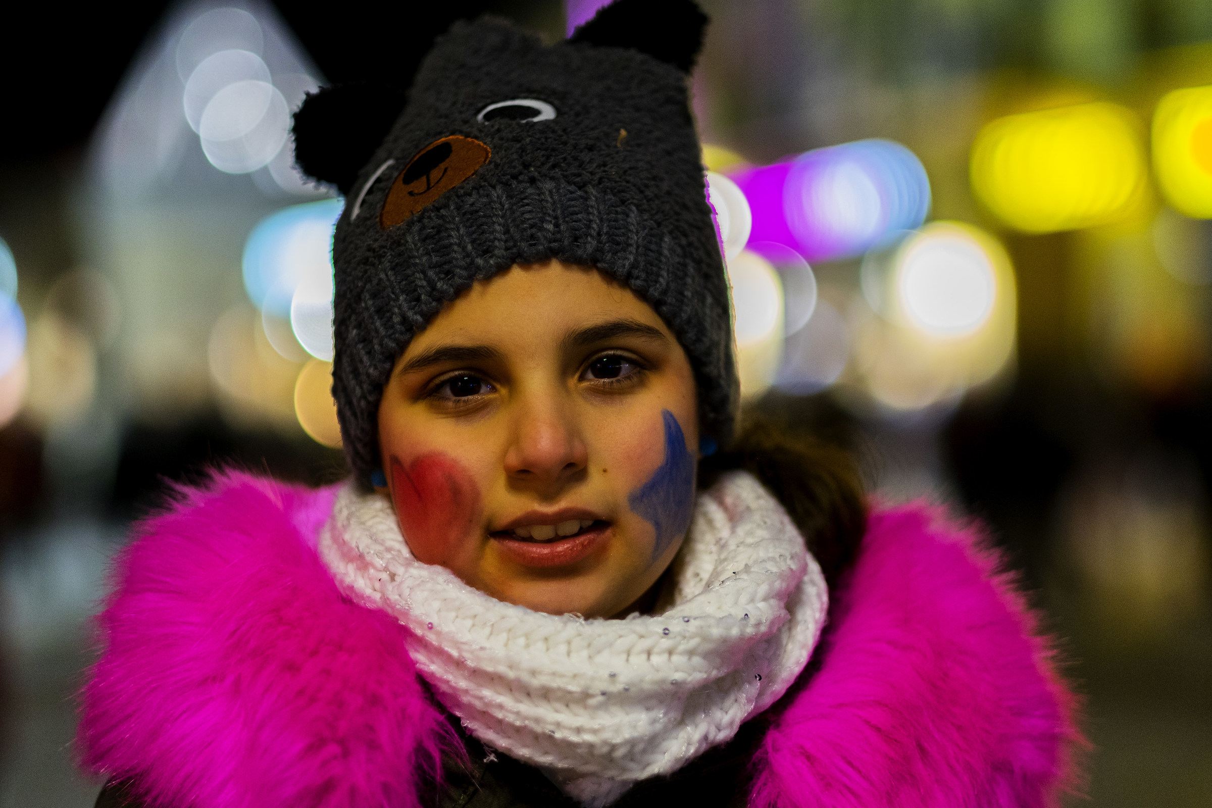 in the middle of the evening carnival