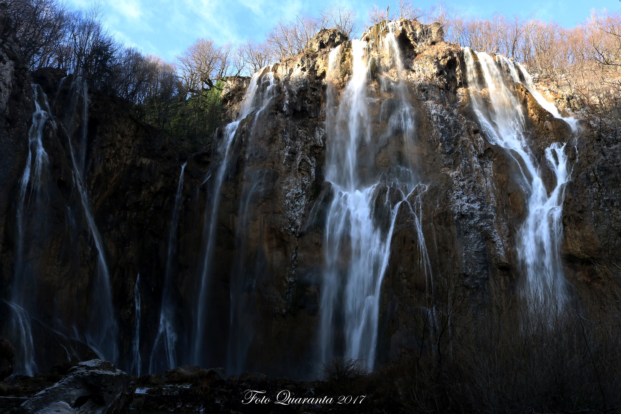 Plitvice Lakes waterfall