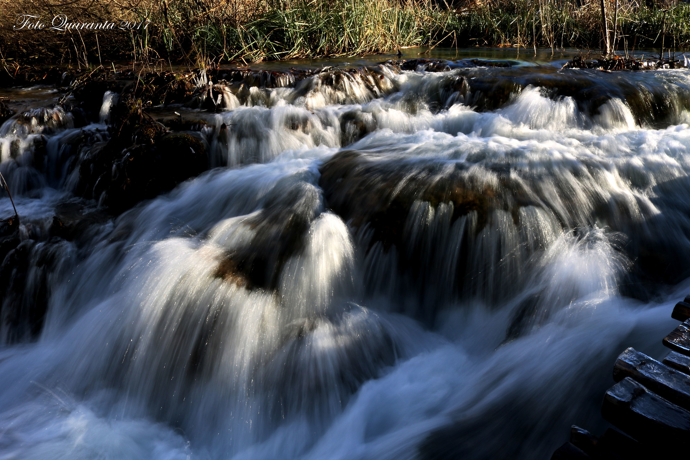 Torrent with waterfall Plitvice Lakes