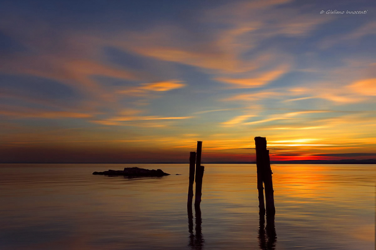 the colors of the sunset