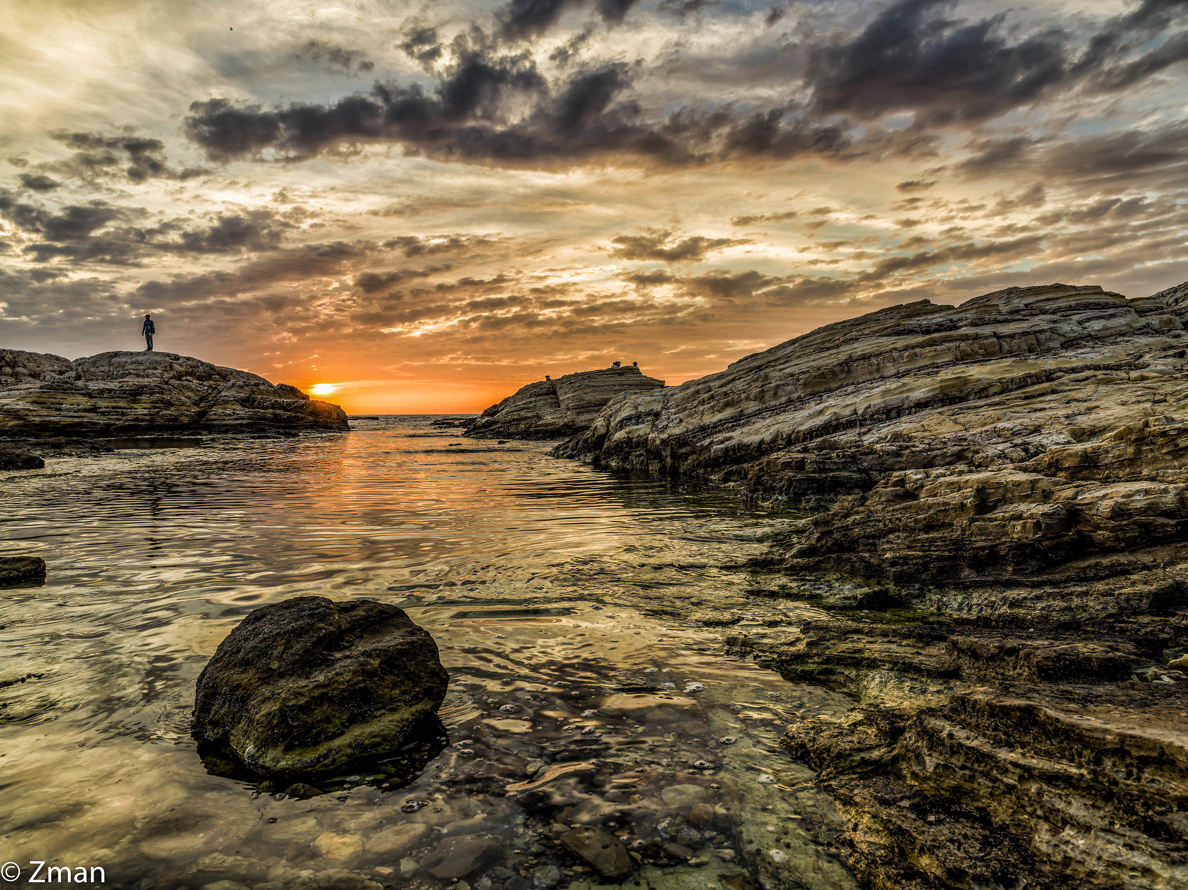 Sunset at Alraouche Rocks