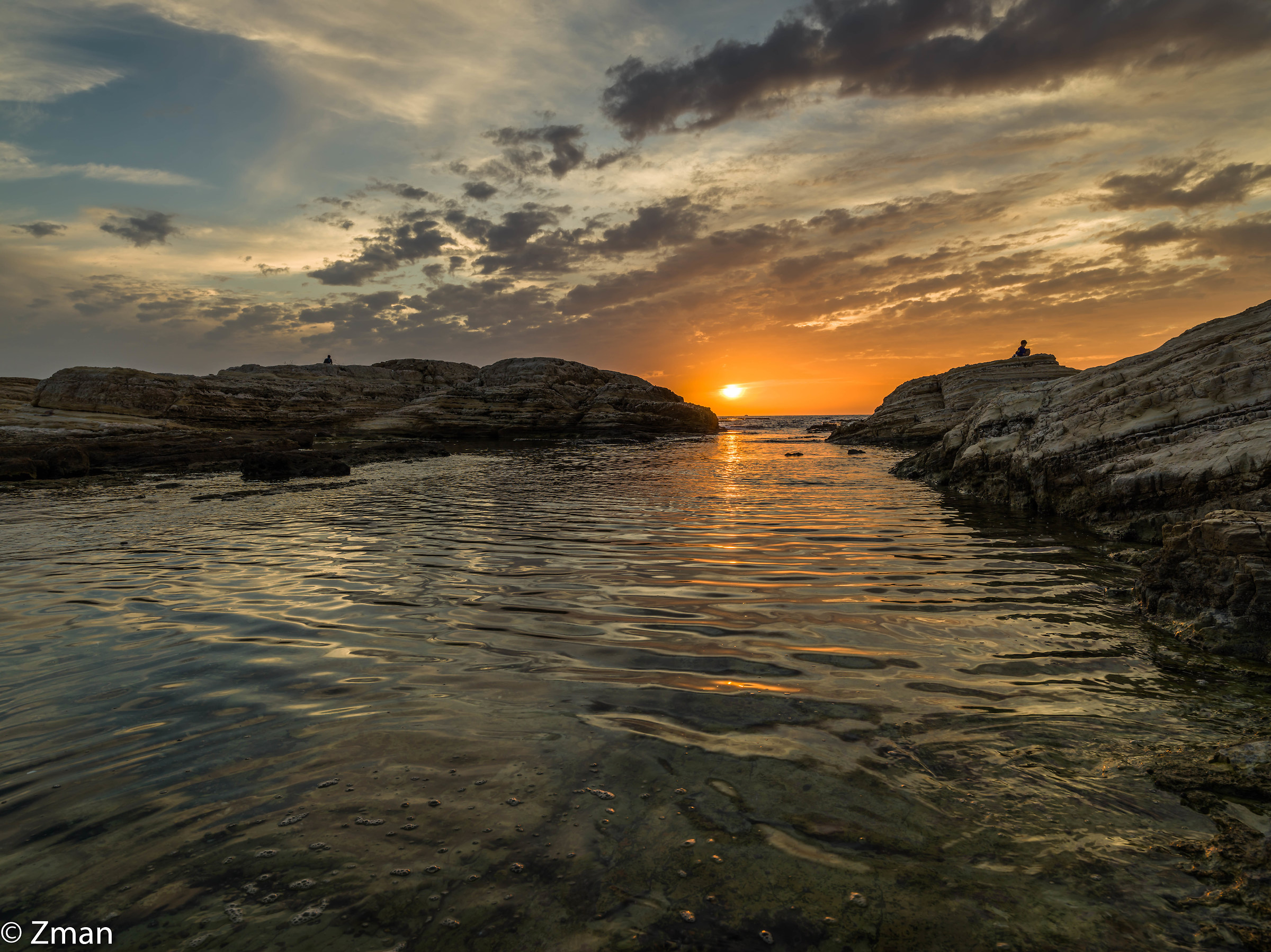 Sunset at Alraouche Rocks