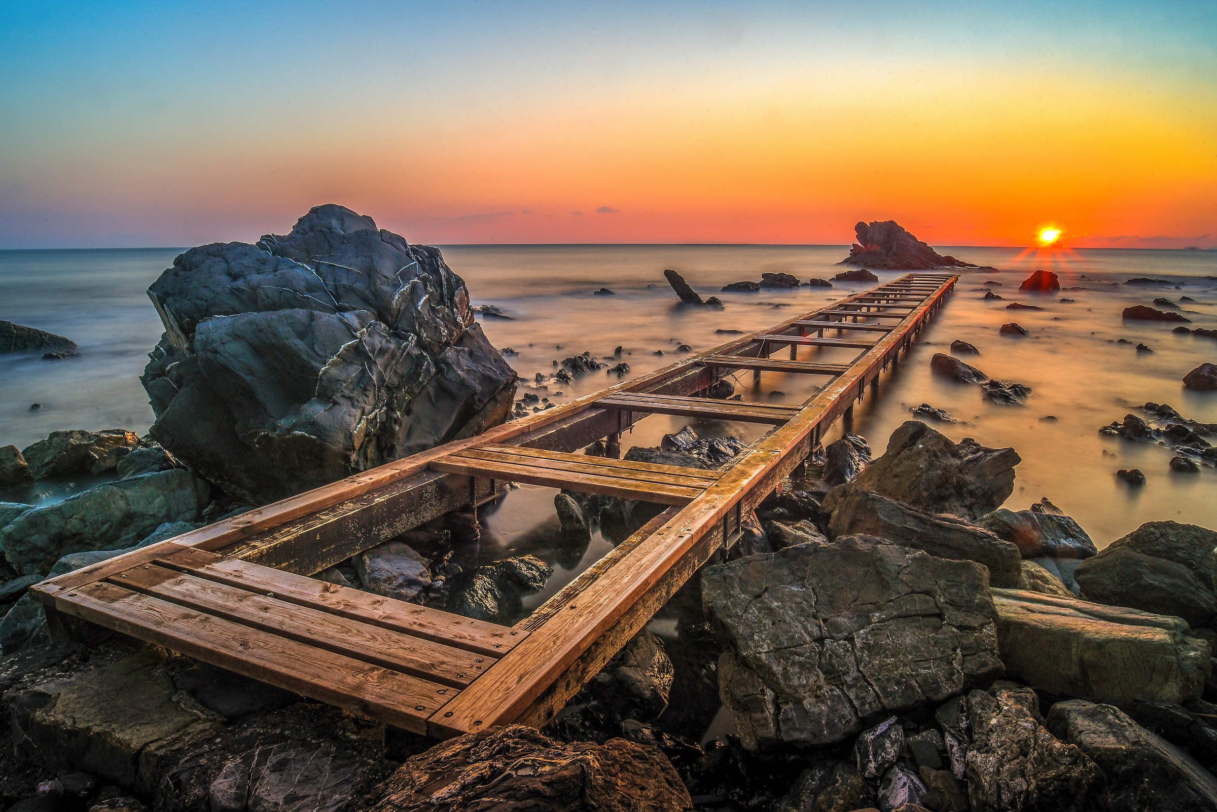 Il pontile di Antignano-Livorno