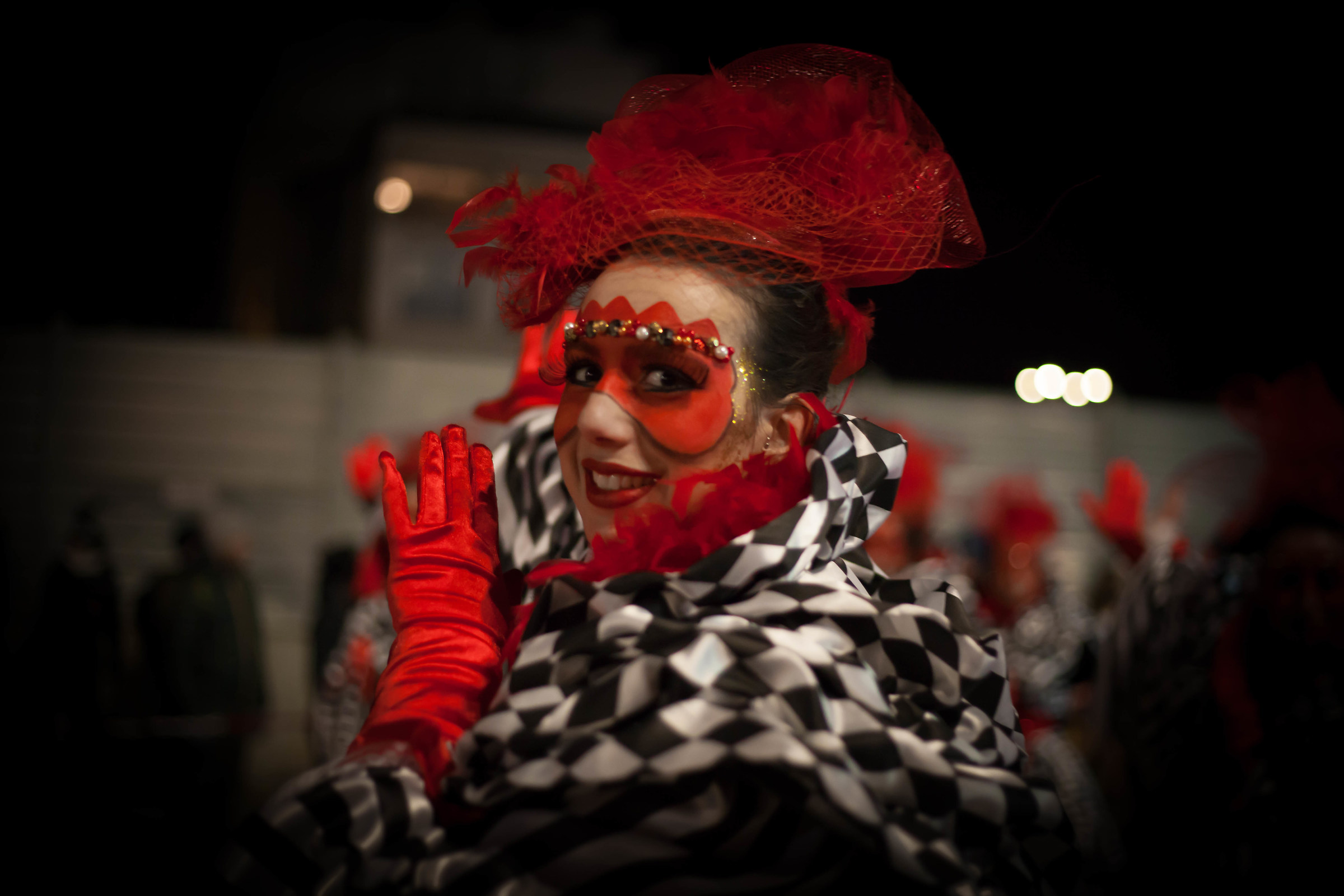 carnevale di viareggio particolare di una mascherina