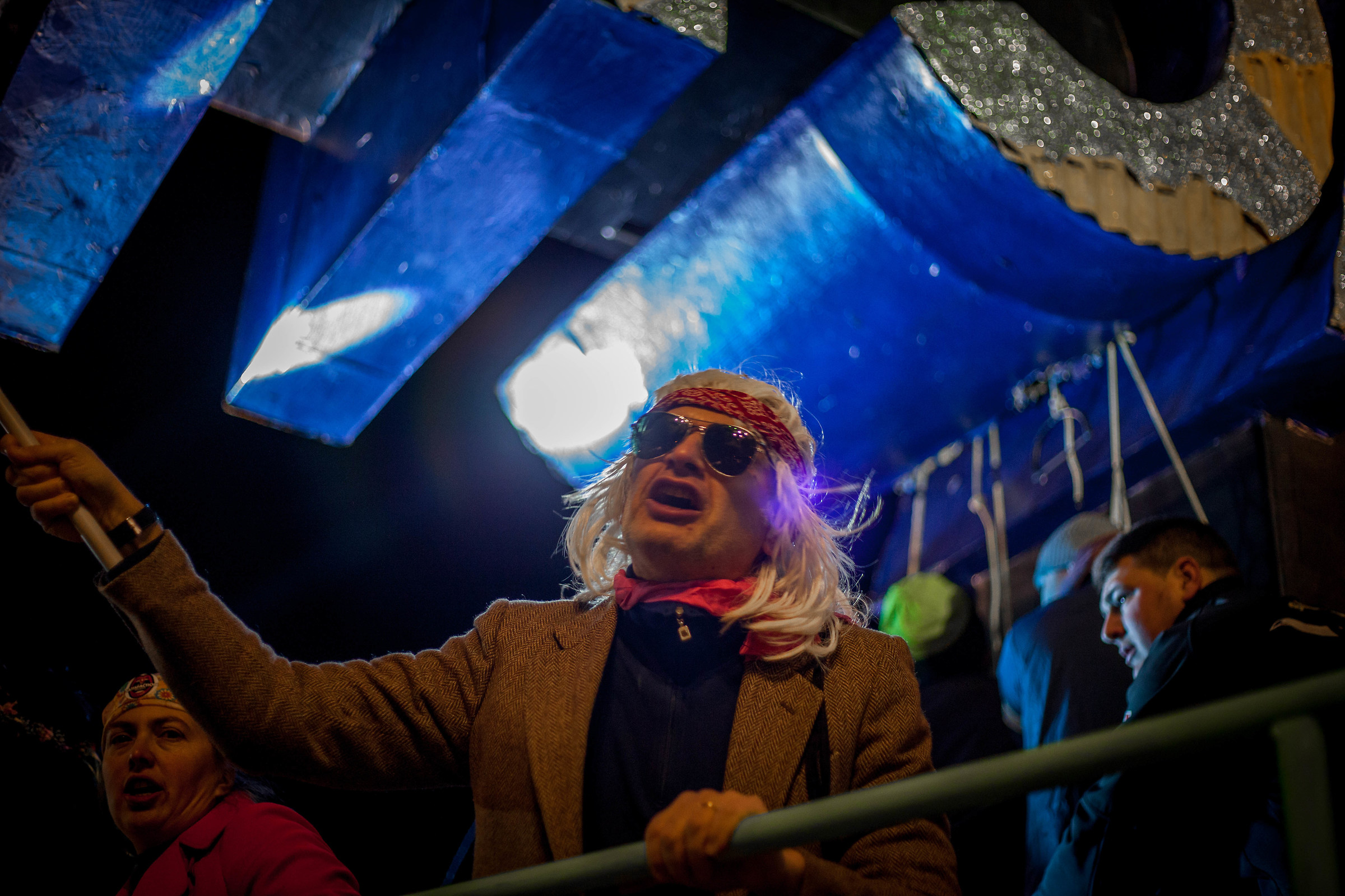 carnevale di viareggio particolare di una mascherina