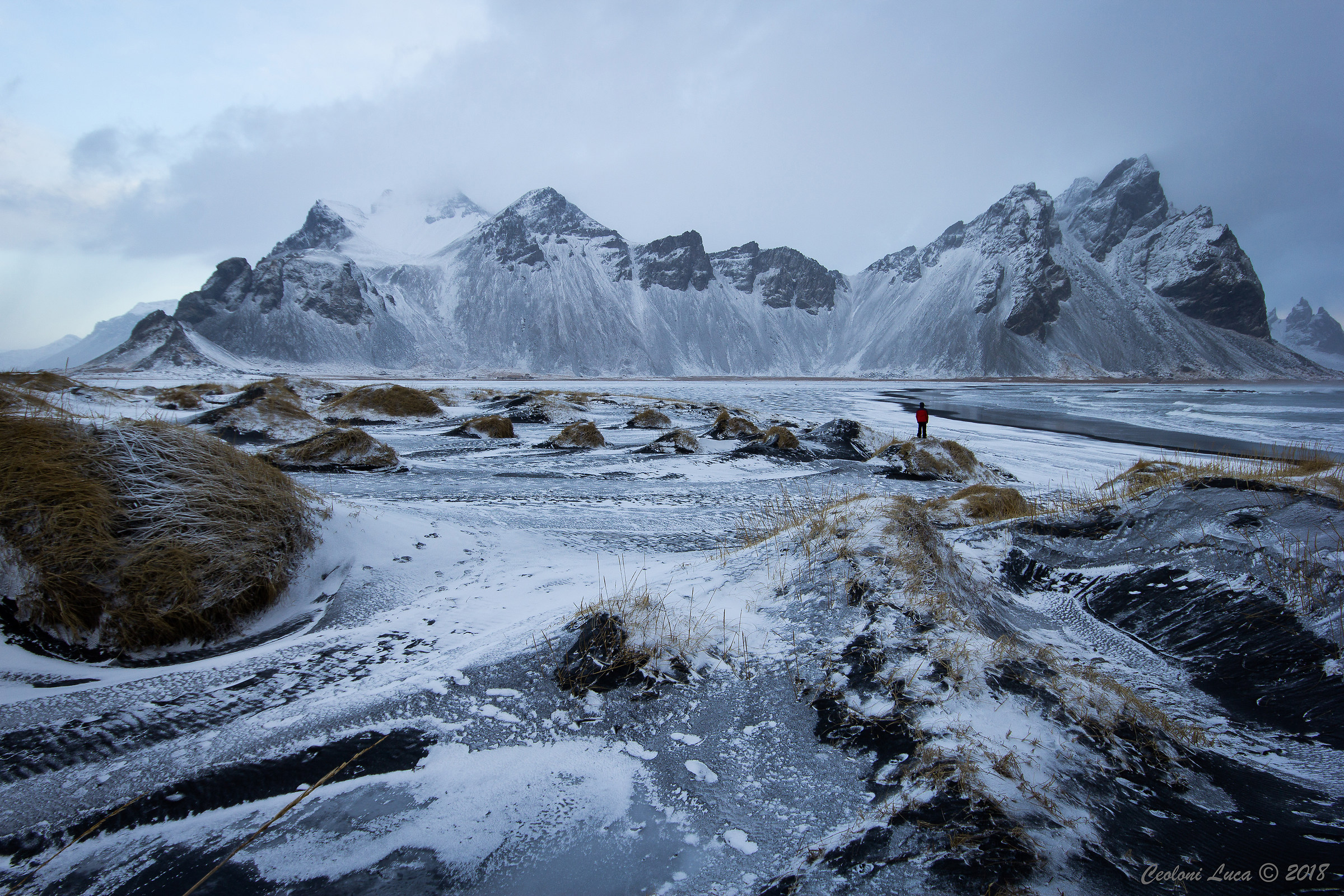 The man and the Vestrahorn