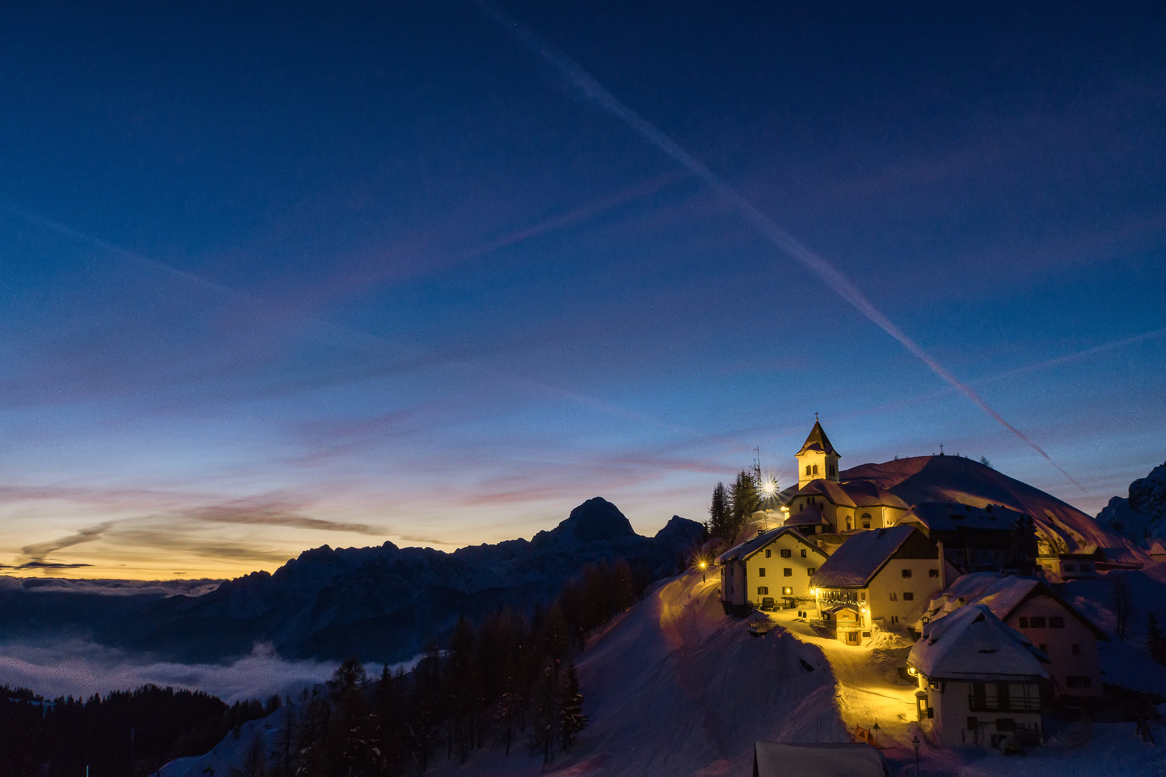 Sunrise at Mt. Lussari Julian Alps February 2018
