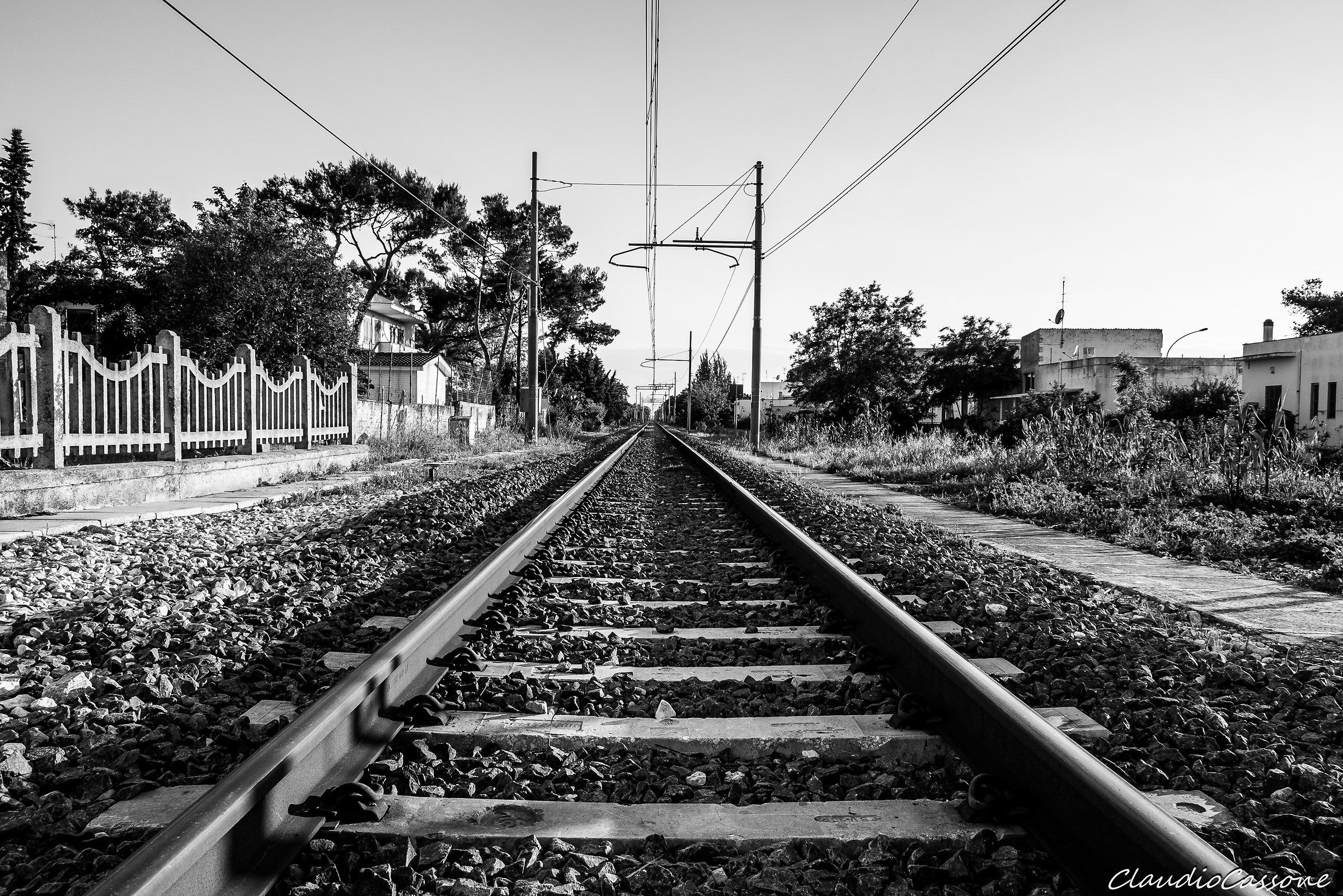 Black and white tracks