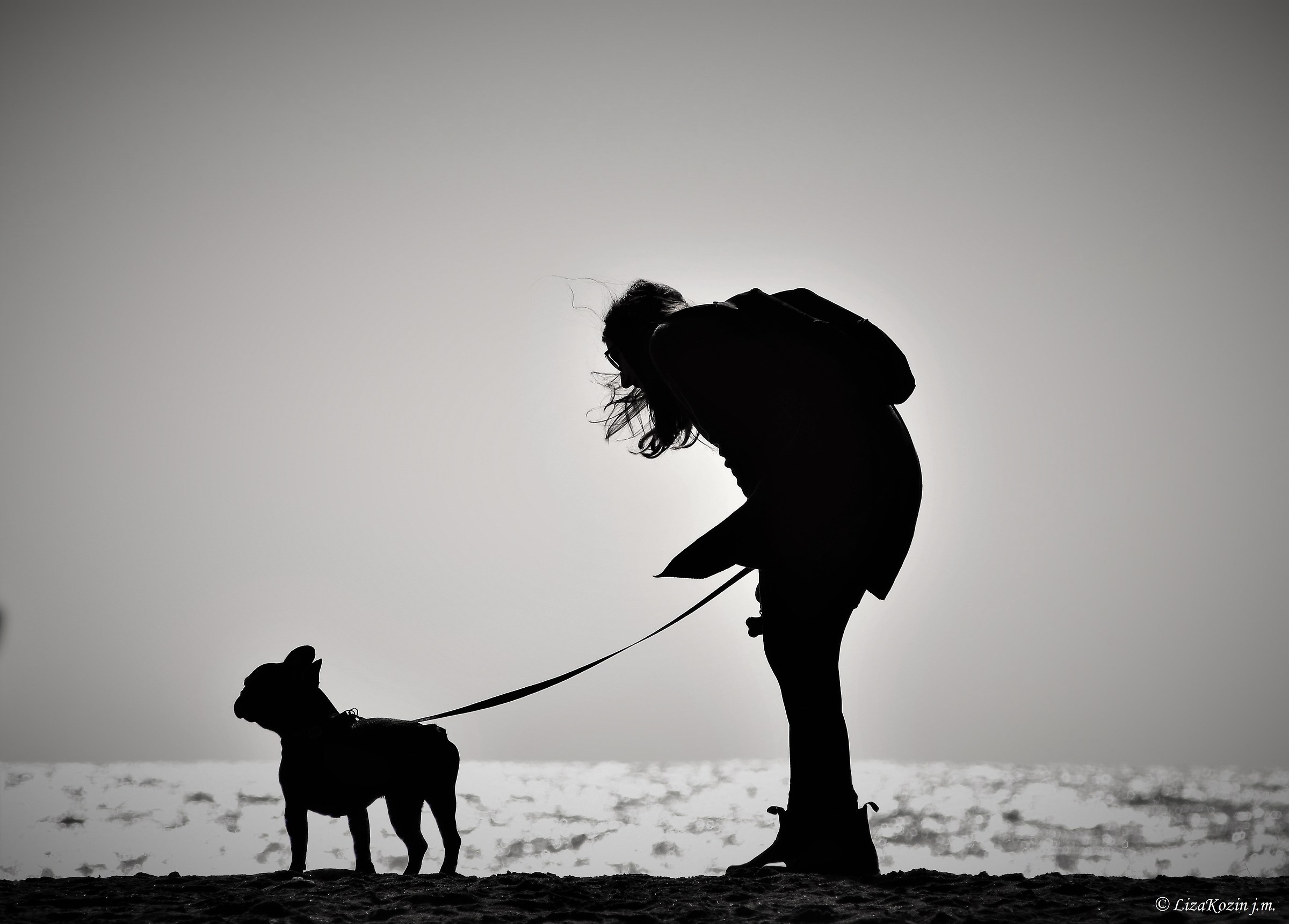 At the sea with a friend