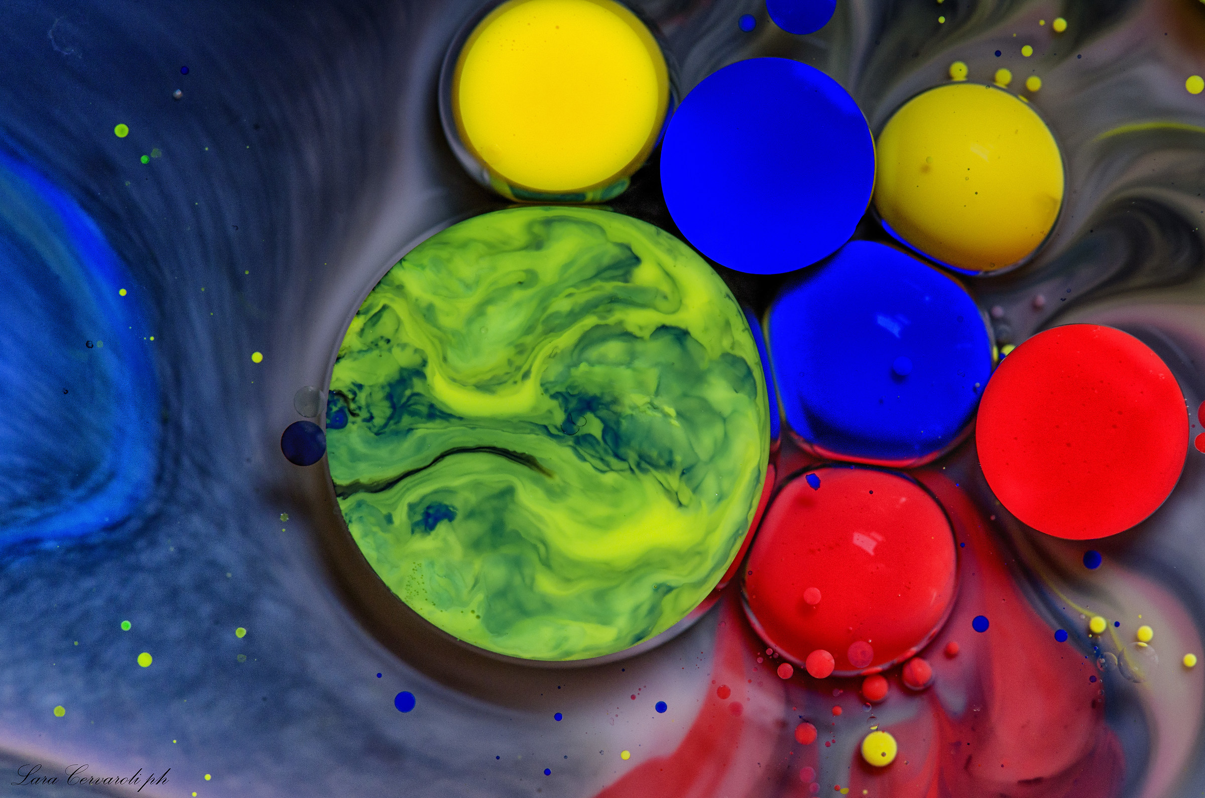 Red, Blue, Yellow Planets