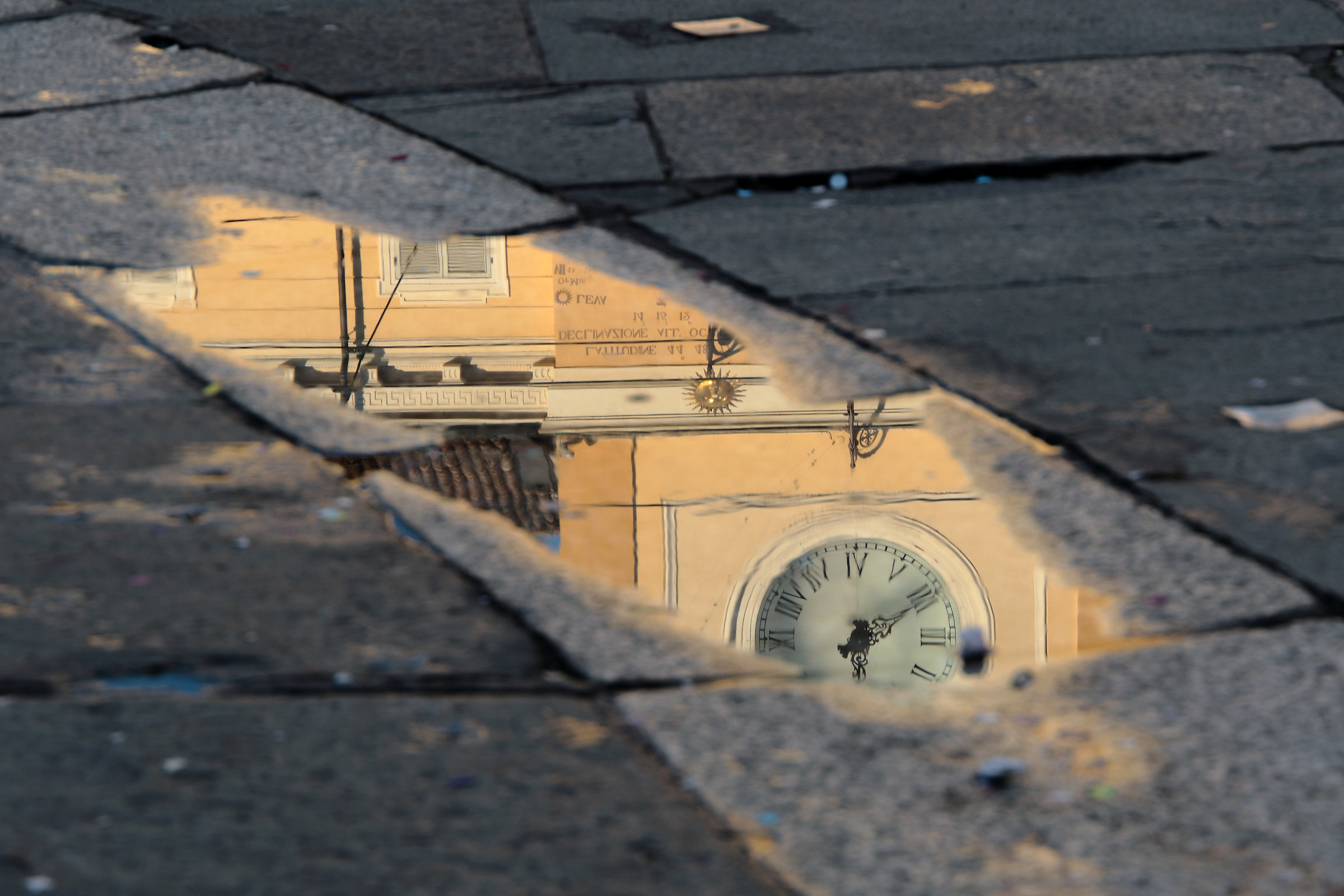 Reflections in Piazza Garibaldi, Parma