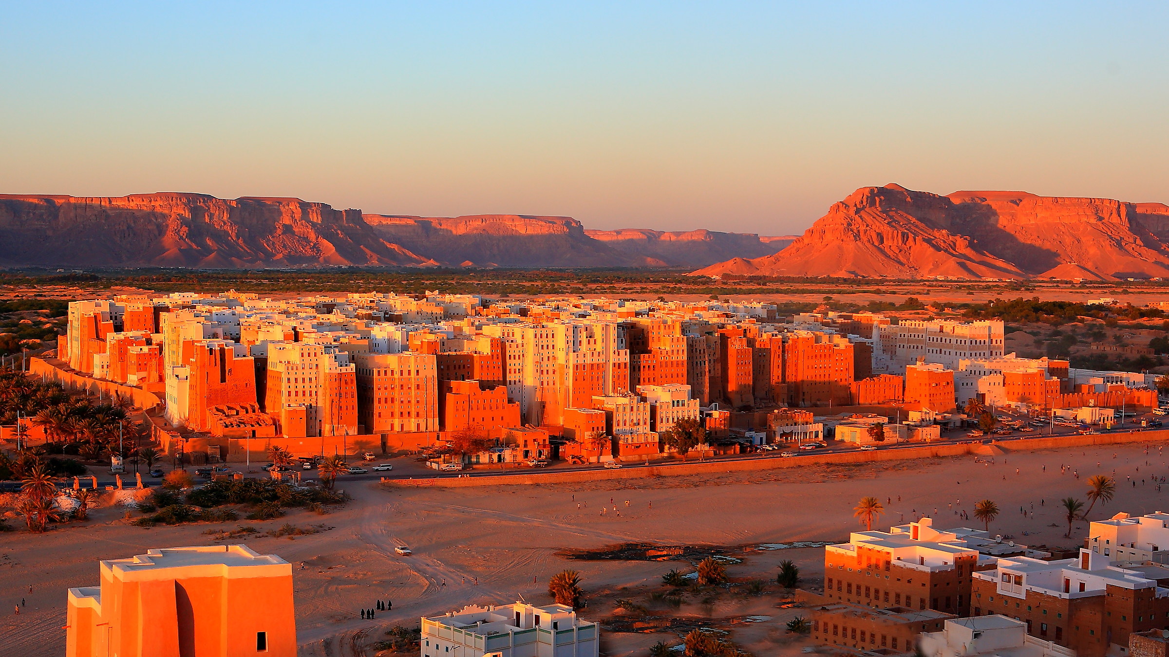 Sunset on Shibam, Yemen