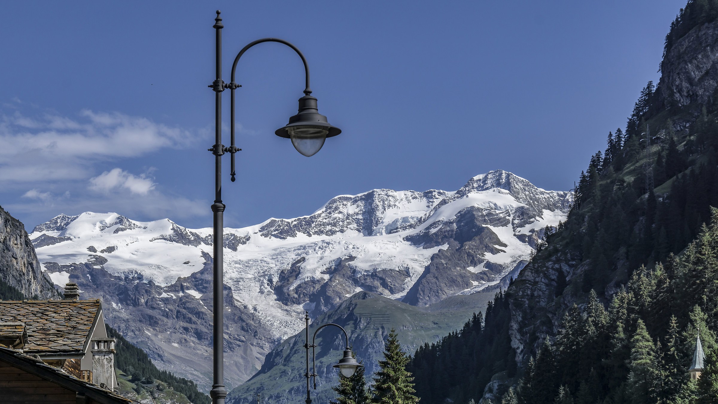 Massiccio del M. Rosa visto da Gressoney-Saint-Jean - 2