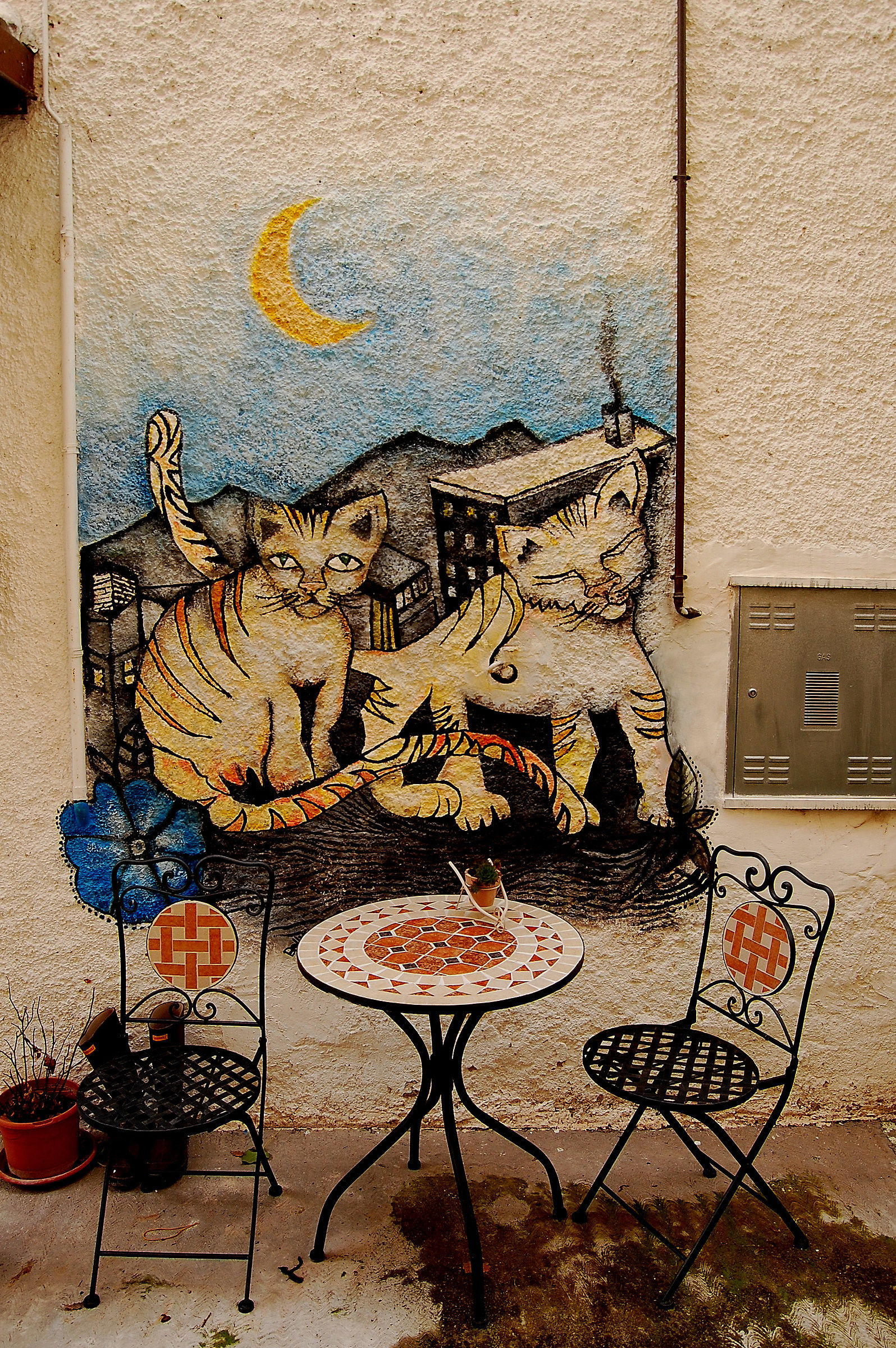 Braccano (MC):salotto sotto la luna