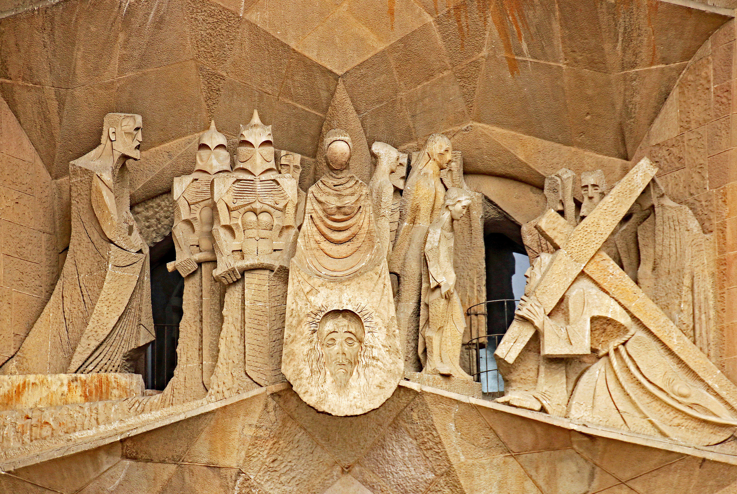 Barcellona: Facciata Sacra Famiglia (particolare)