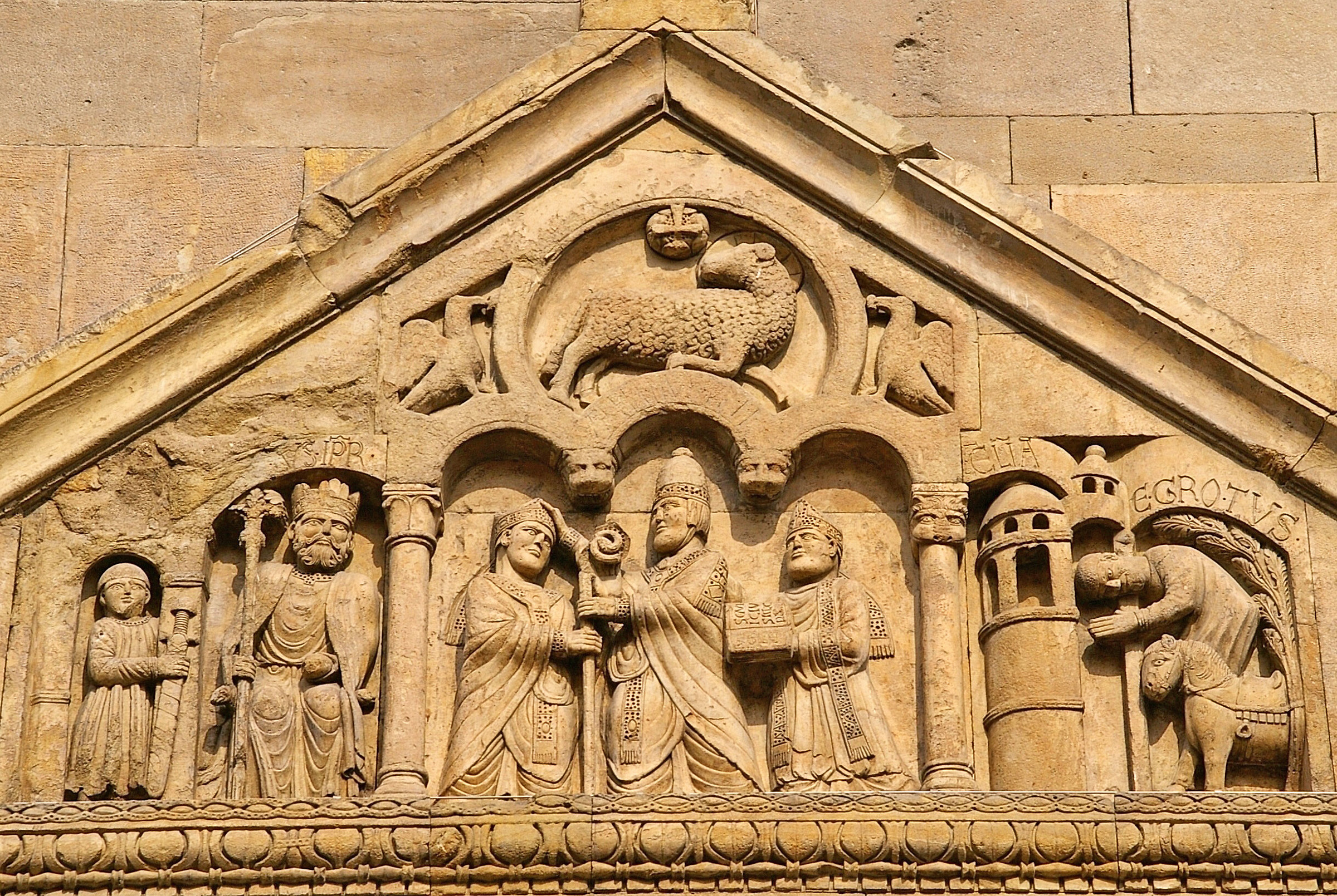 Fidenza: Facciata del Duomo (particolare)