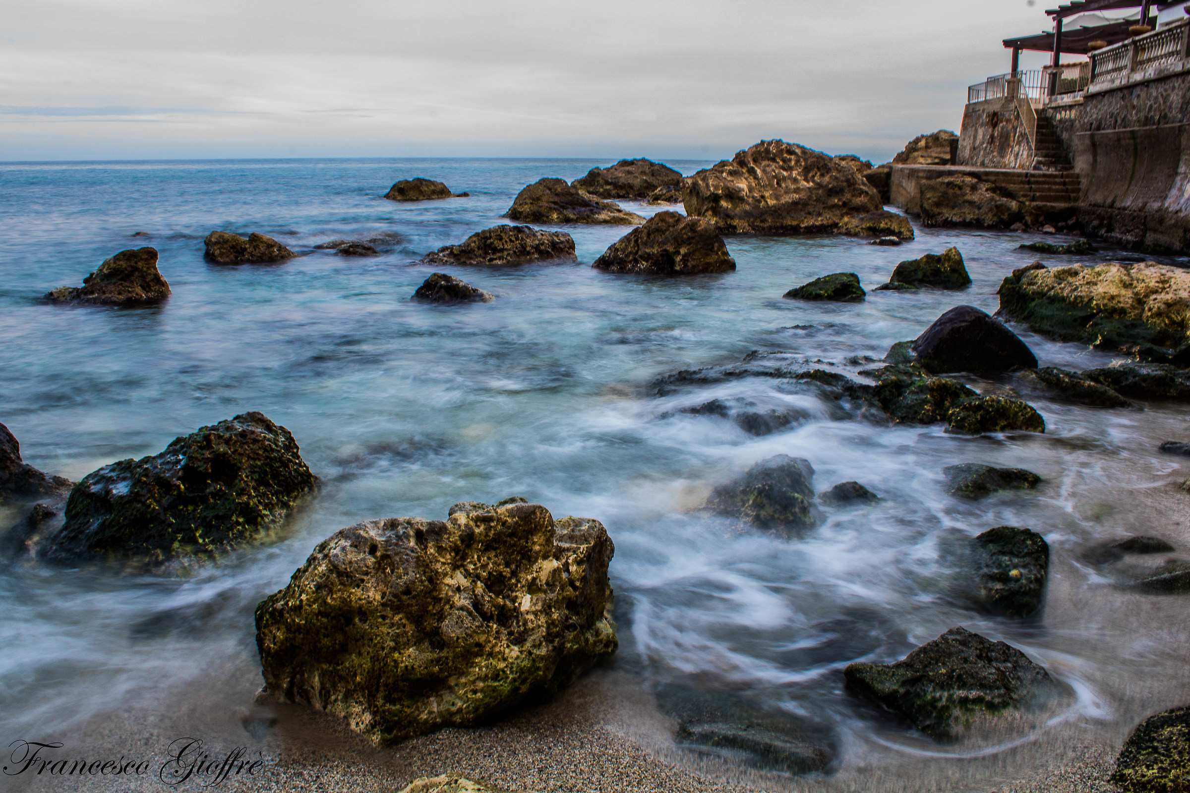 Caminia, particular rocks in the sea