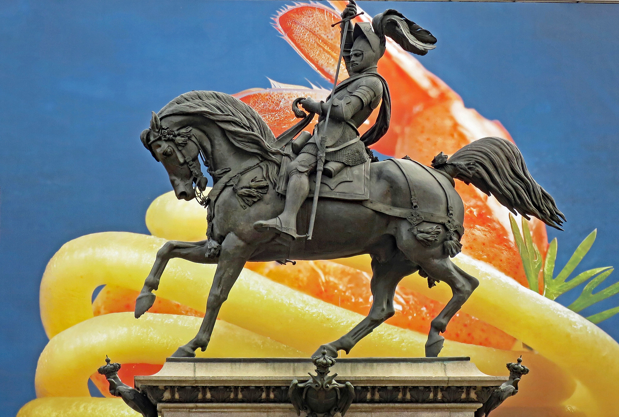 Torino: Il cavallo di Bronzo in piazza S. Carlo