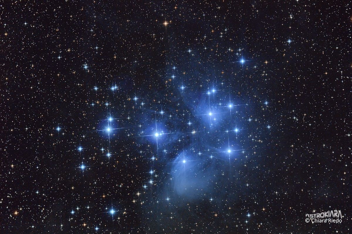 The Pleiades: the blue depths of the sky