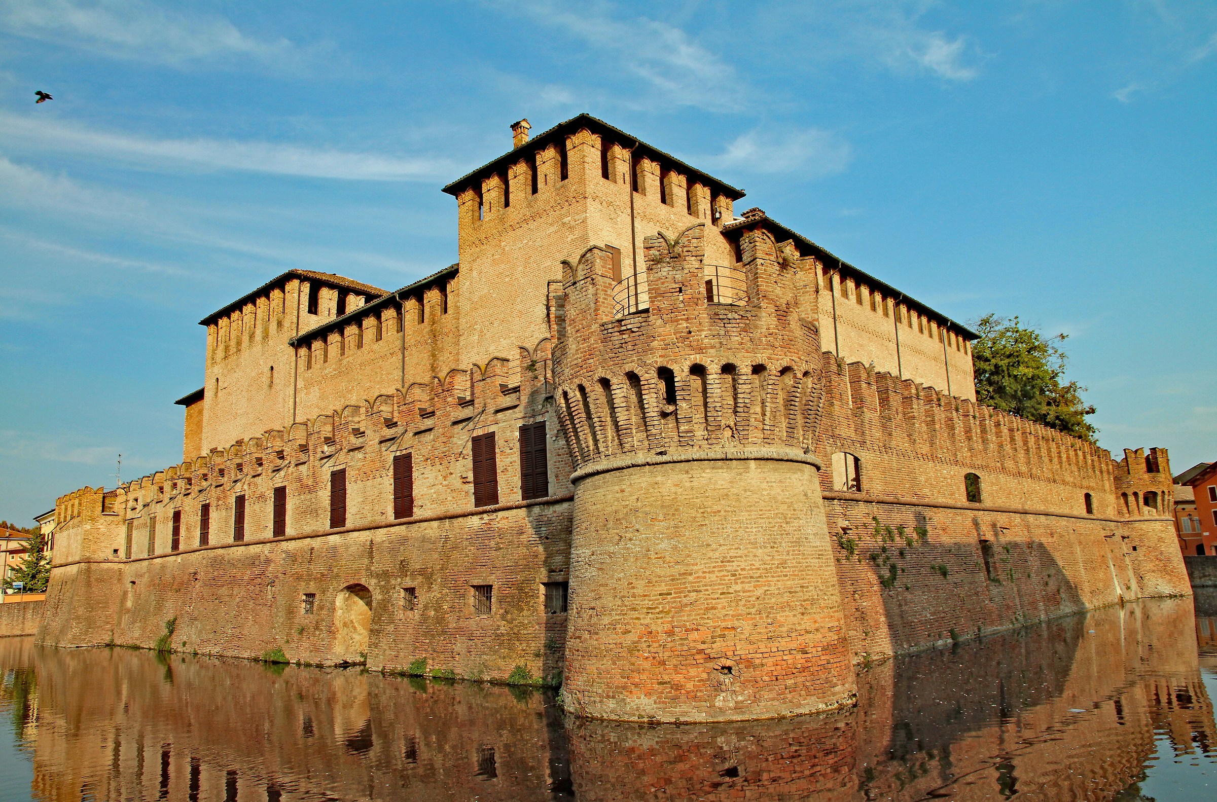Emilia-Romagna: Rocca di Fontanellato al tramonto