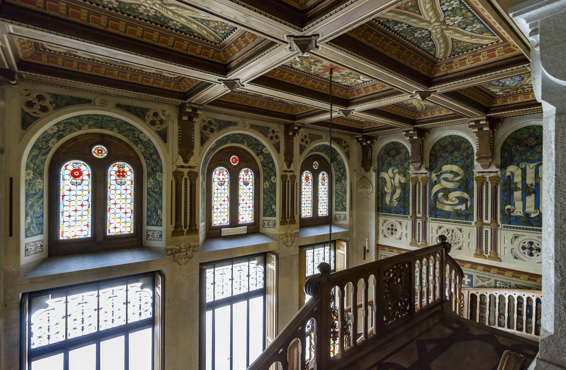 Gressoney - Castello Savoia - Atrio d'ingresso - 3