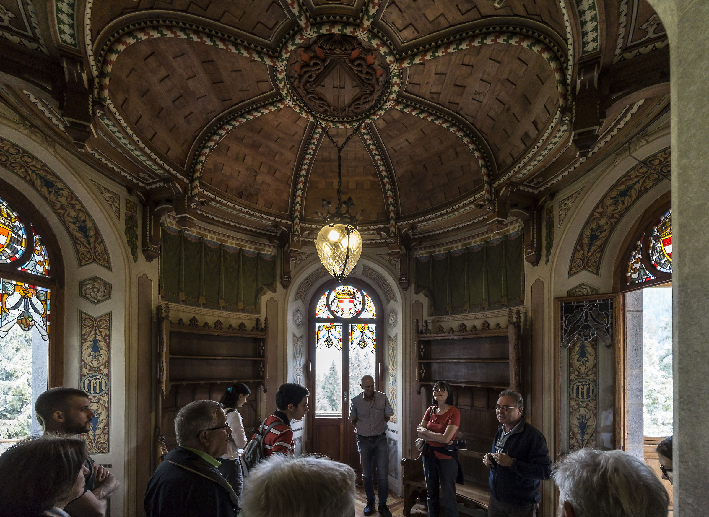 Gressoney - Castello Savoia - Interior of the tower