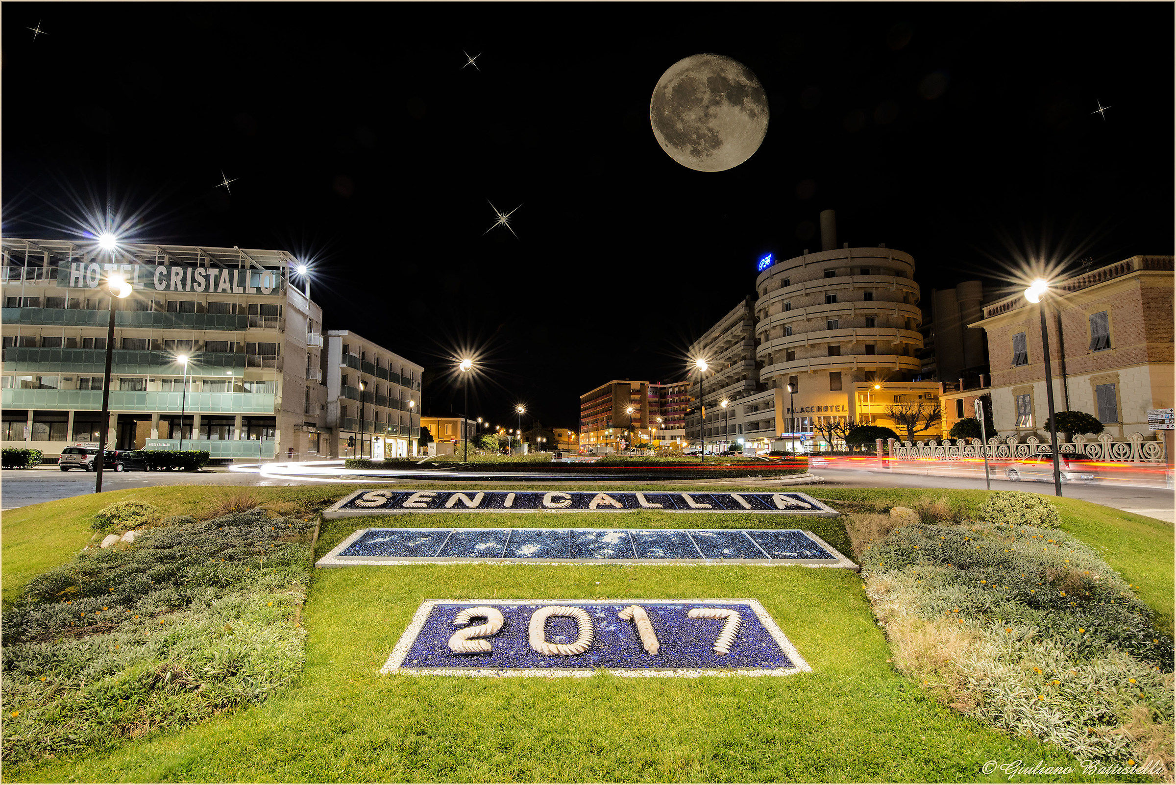 Magical moon above Senigallia ...