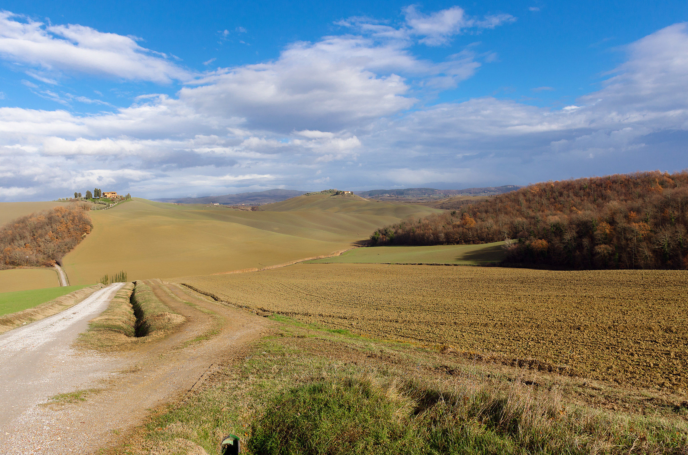Crete senesi in winter