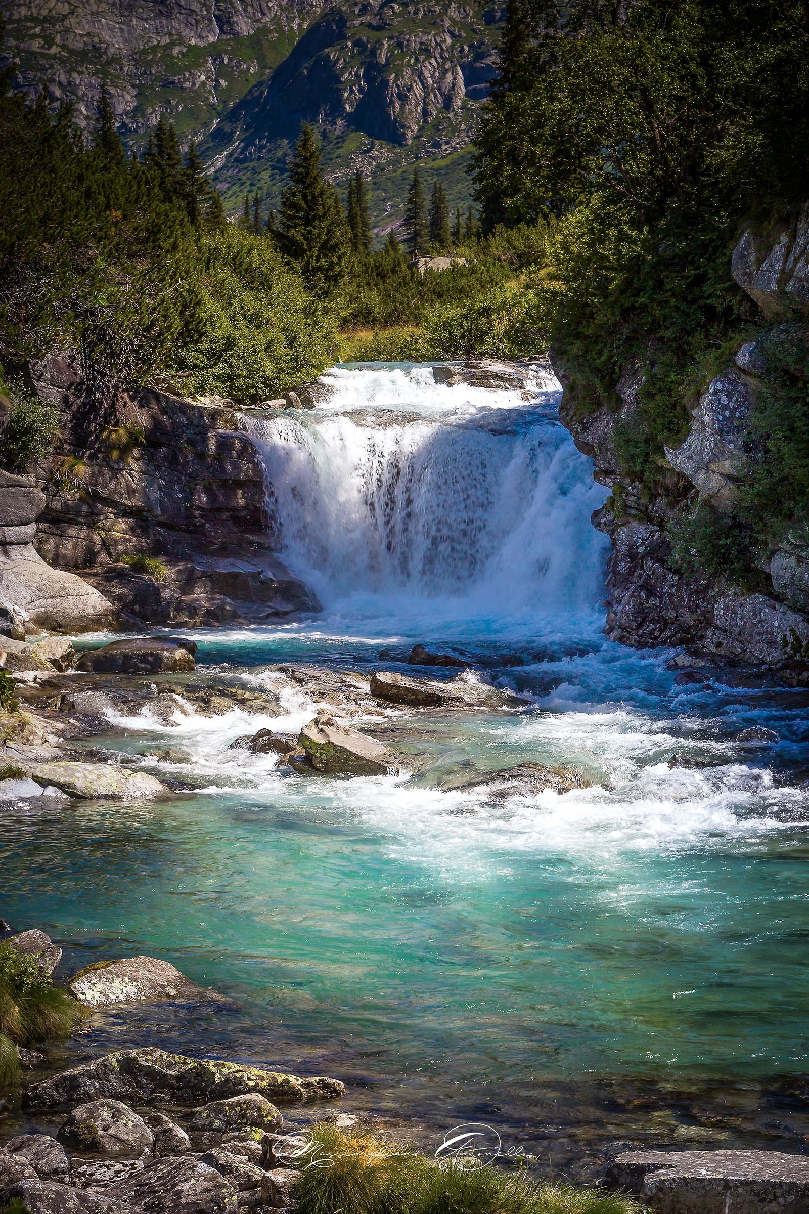 Waterfall in Adamello Brenta Park