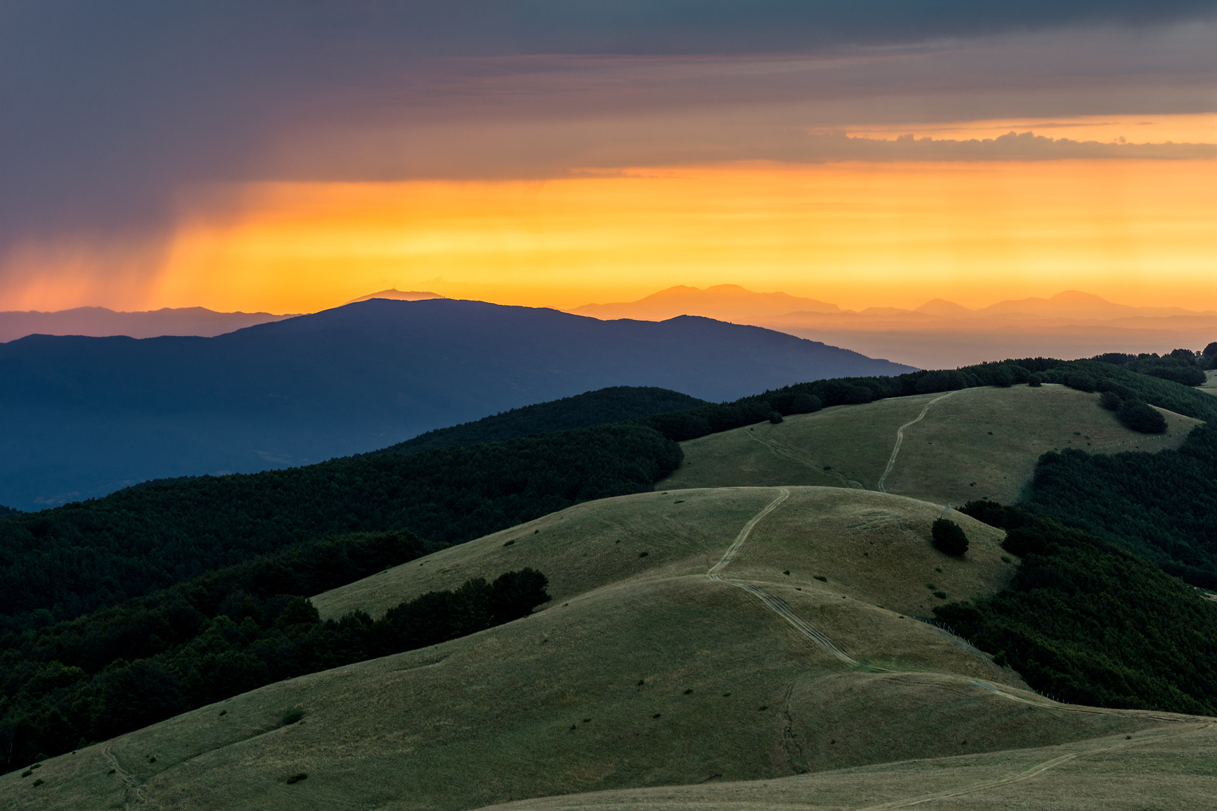 Sunrise in the mountains