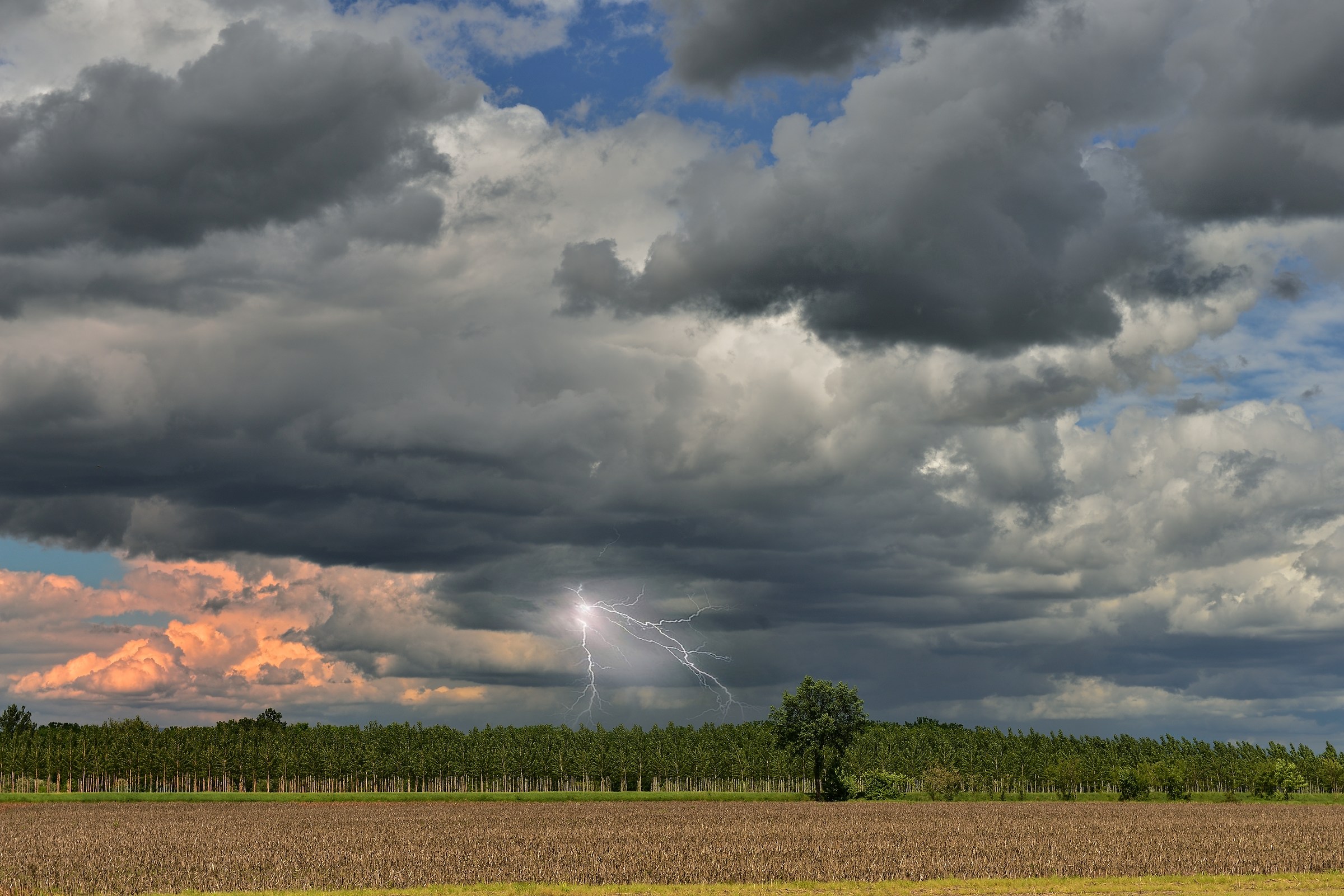 Thunderstorm in the Po Valley