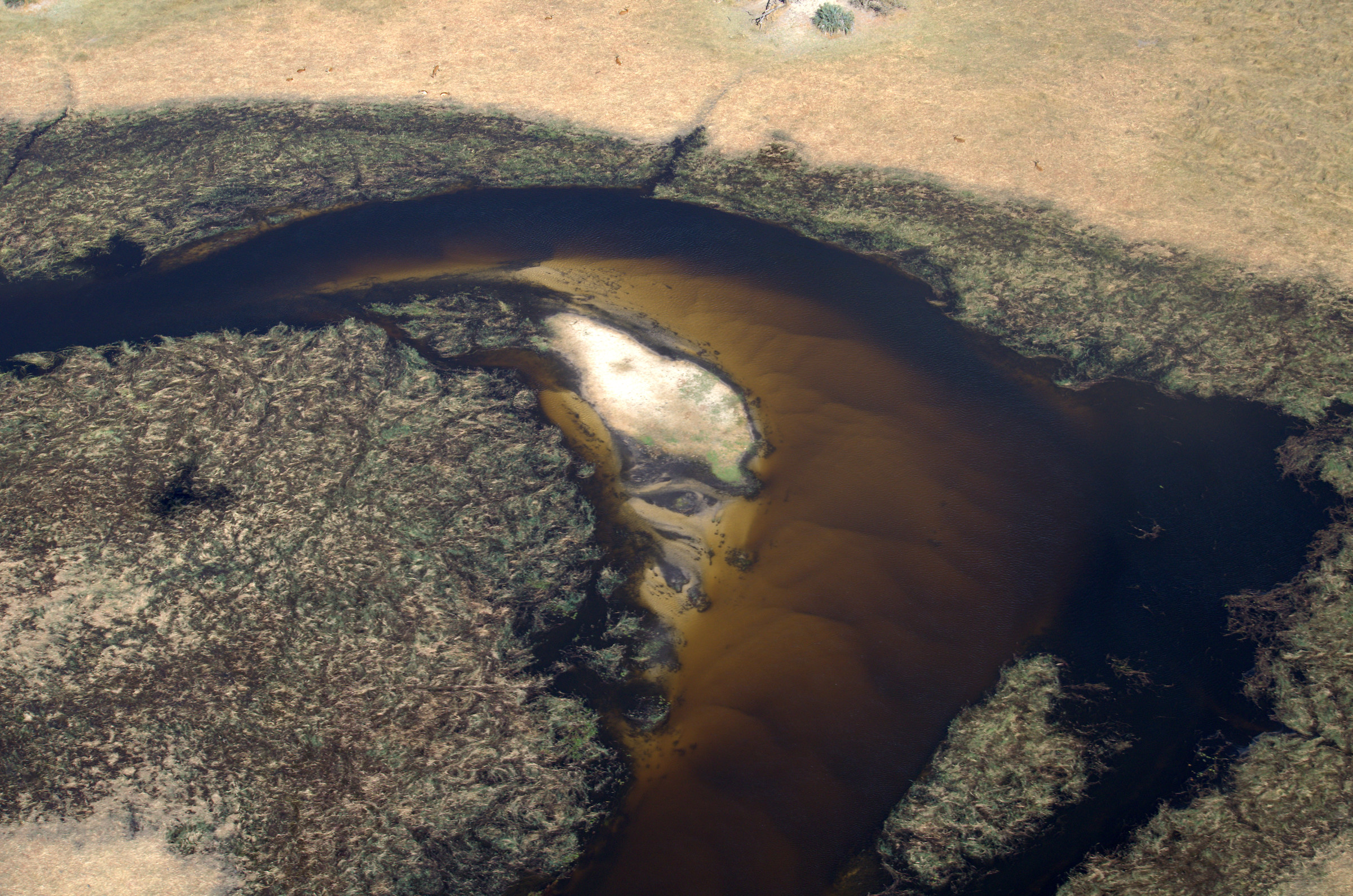 Delta Okavango - View from airplane