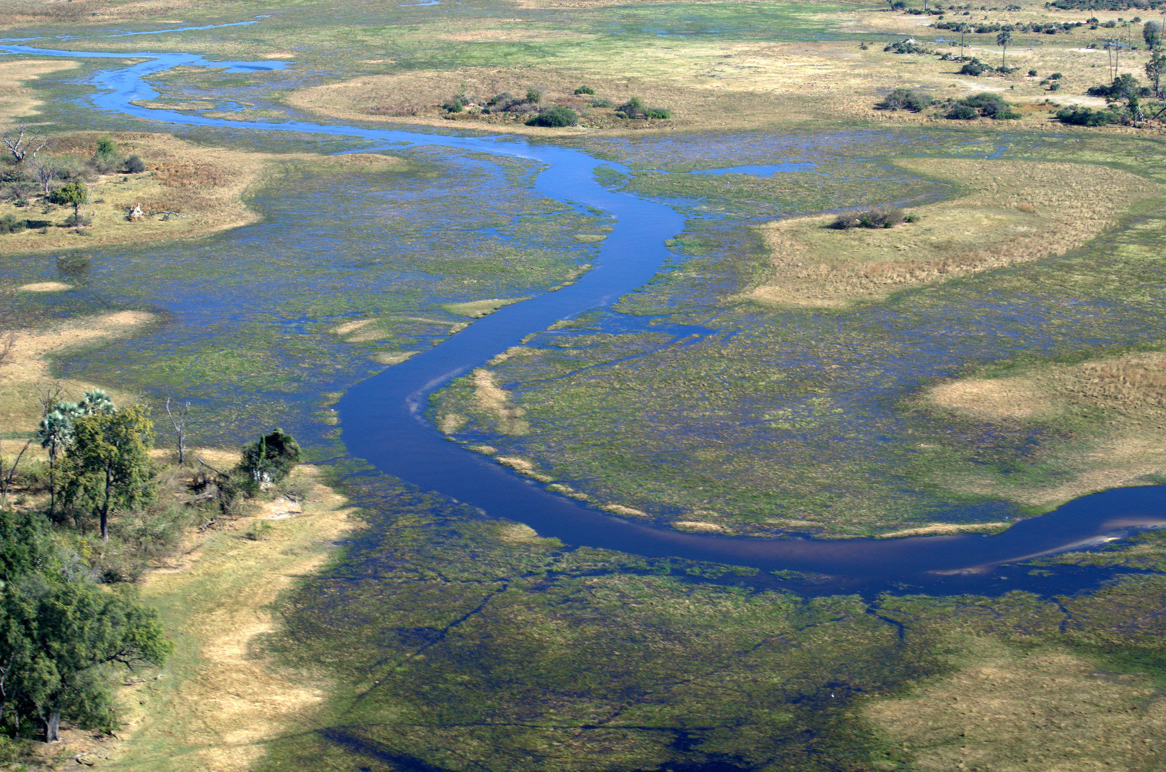 Delta Okavango - View from airplane