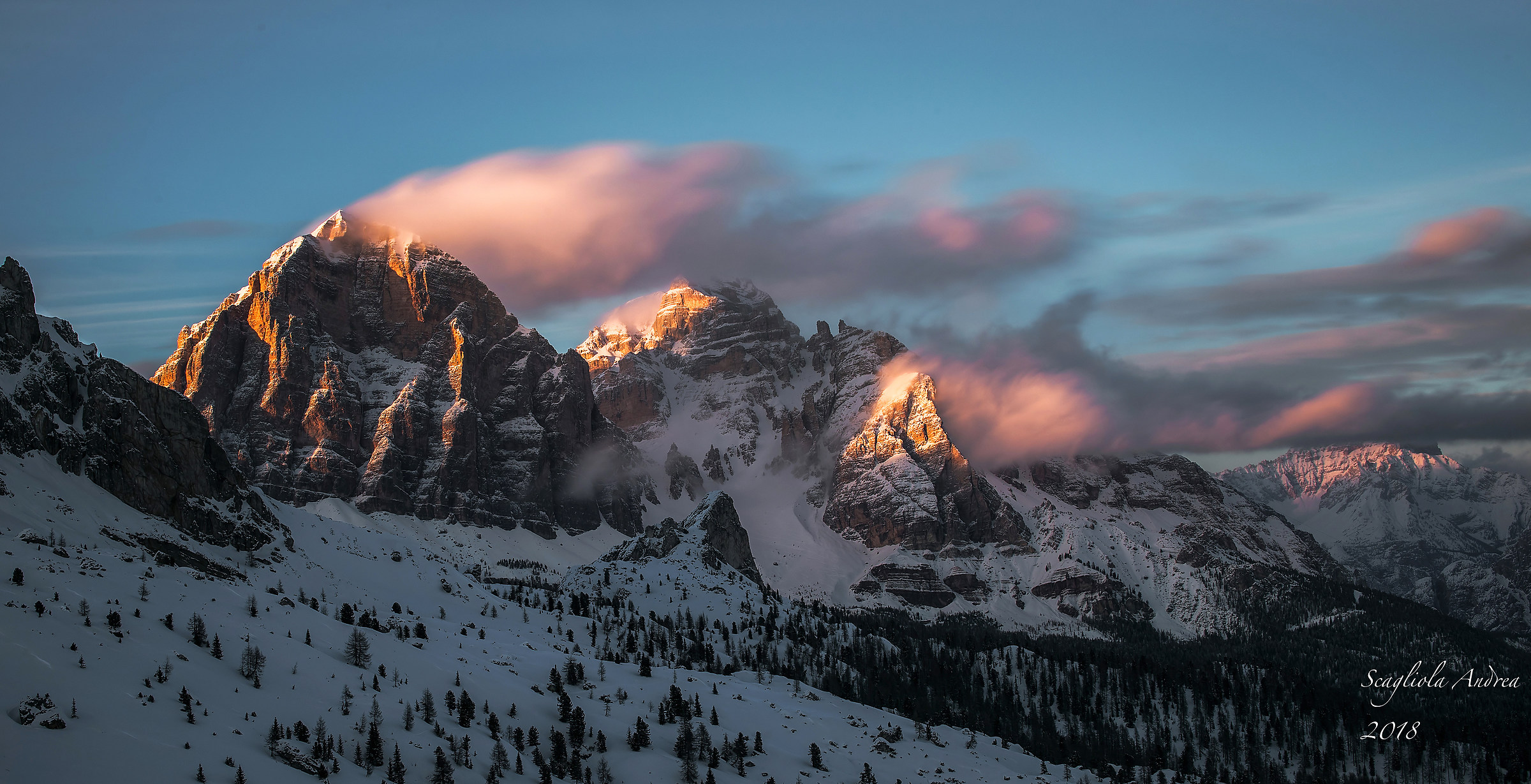 Tramonto sulle Tofane