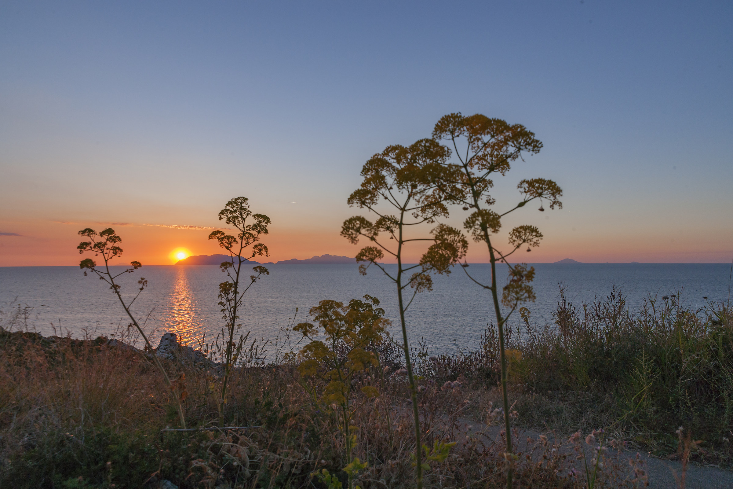 Isole Eolie viste da capo Milazzo