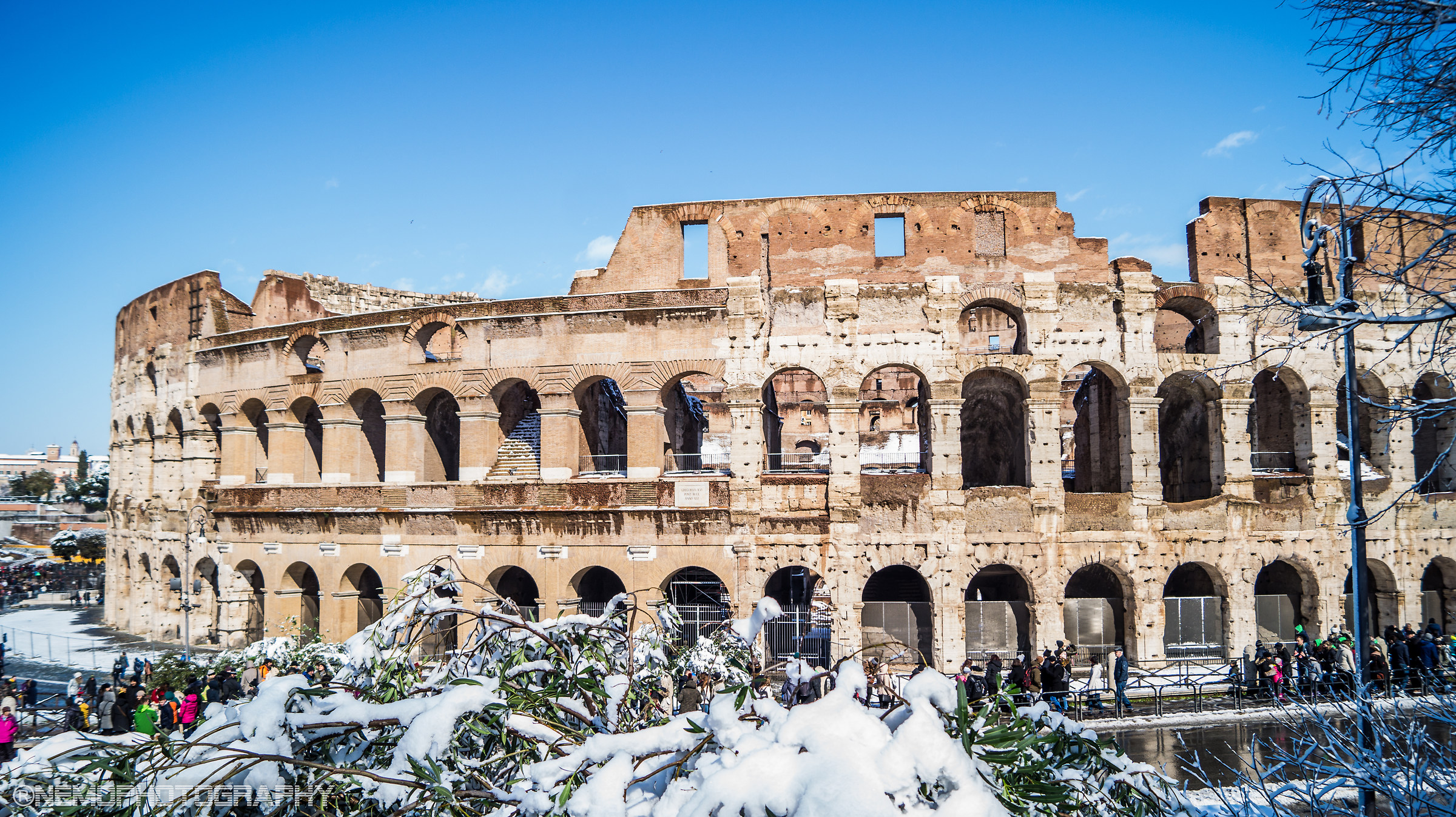 Snowy Colosseum