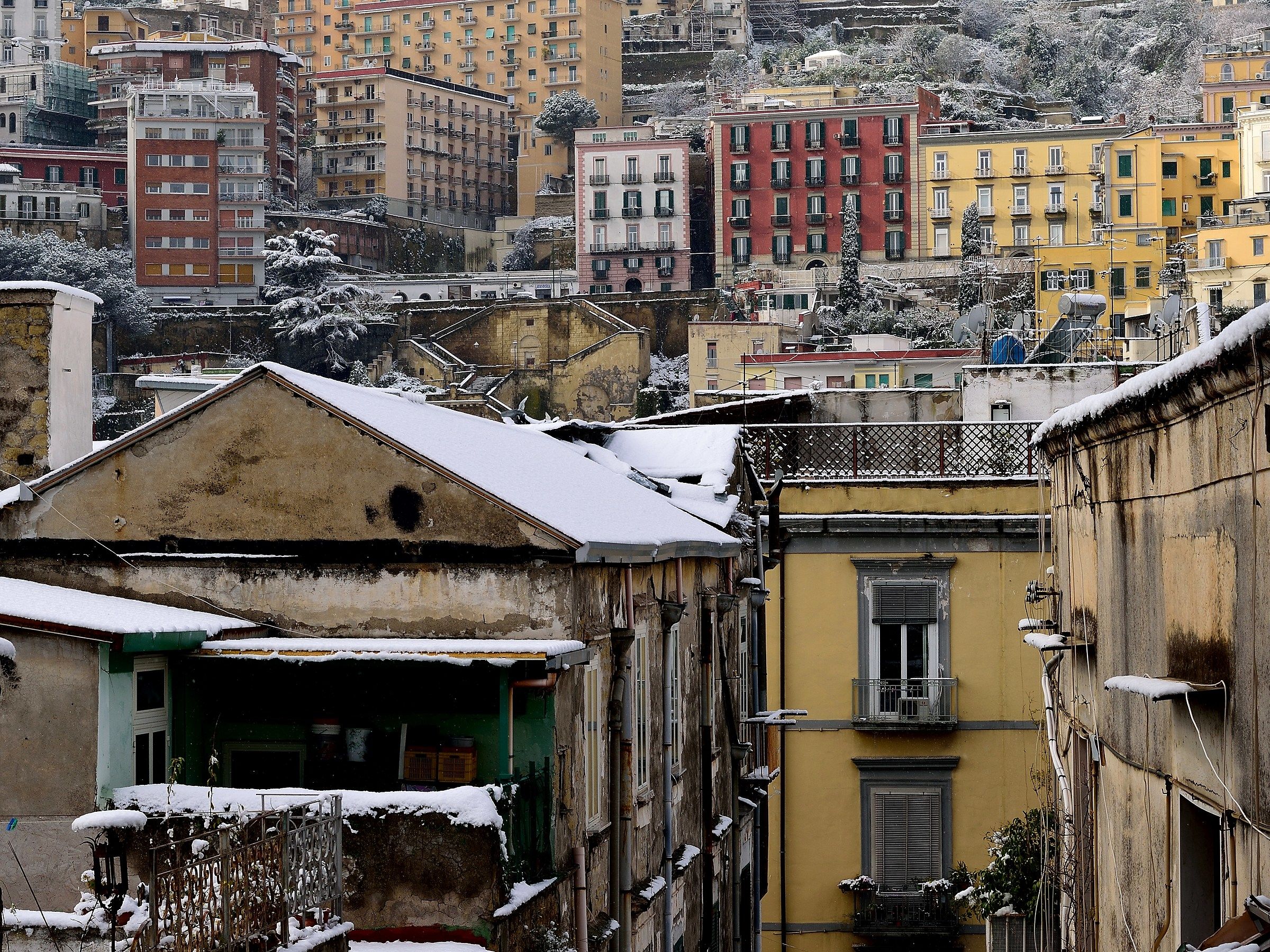 Snowy alleys