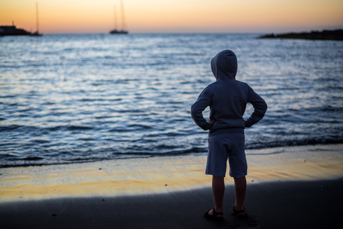 The last light of the day