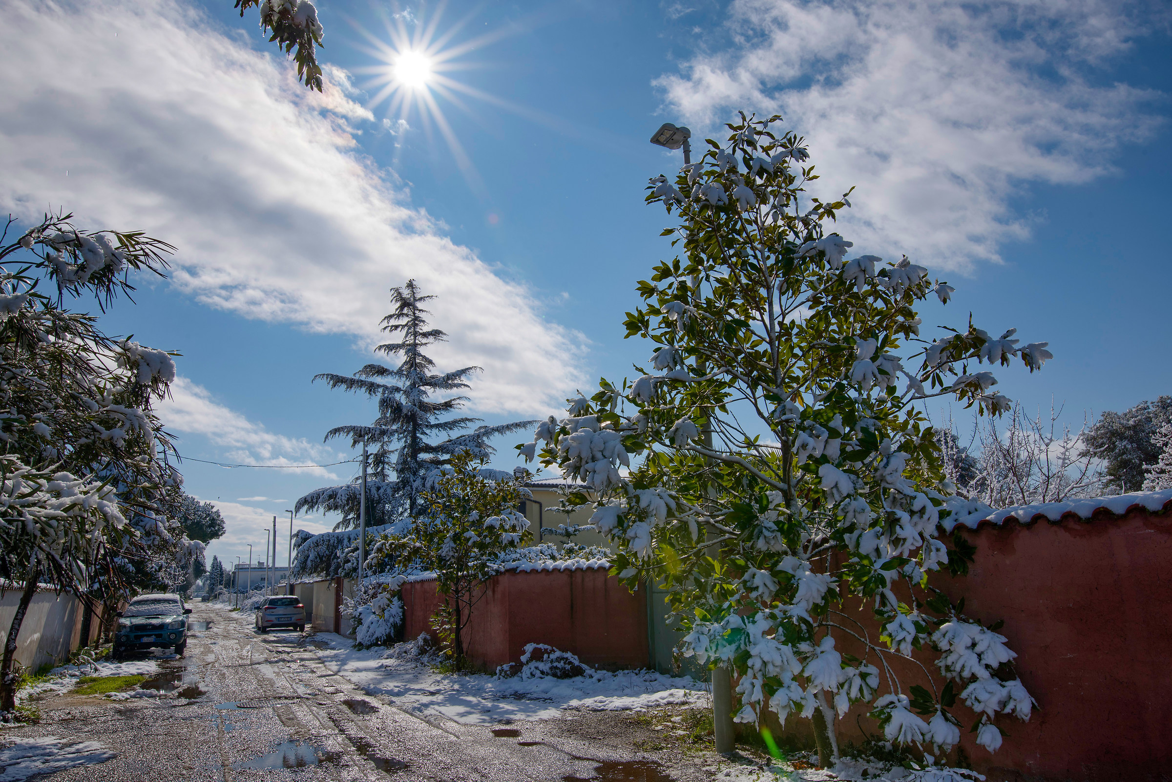 Snow outside the home 2 - Rome 26/02/2018