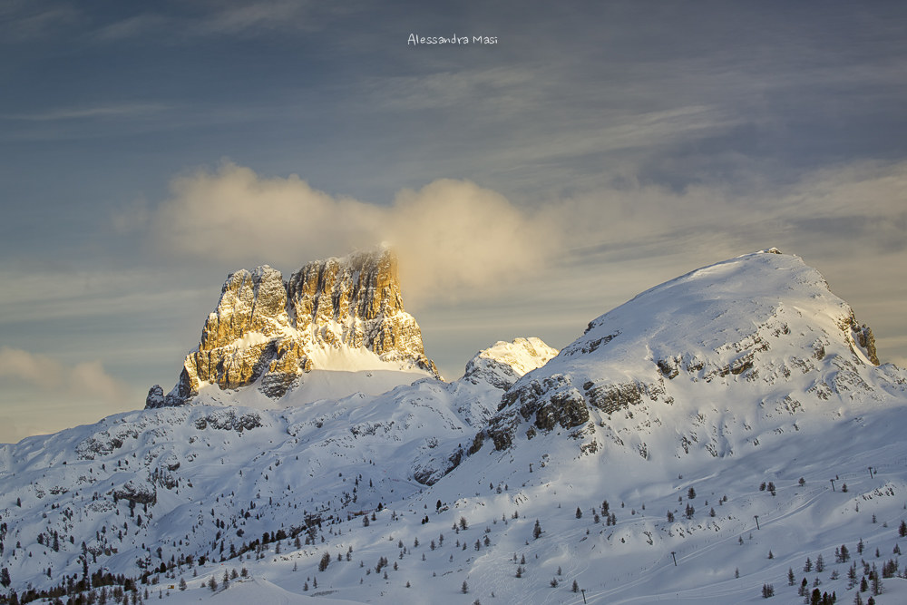 Last lights on the Averau