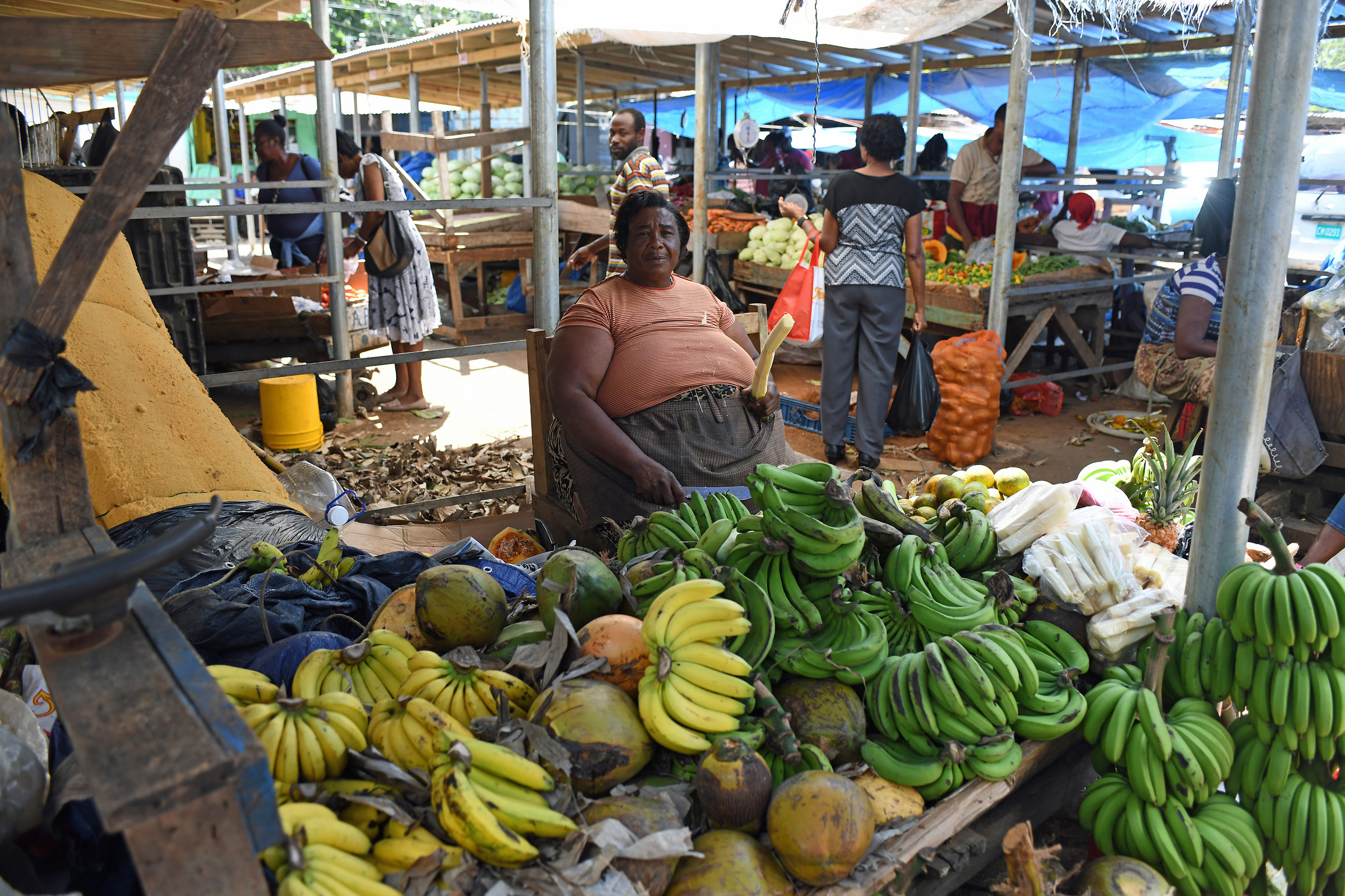 Commerciante di frutta e canna da zucchero Montego Bay