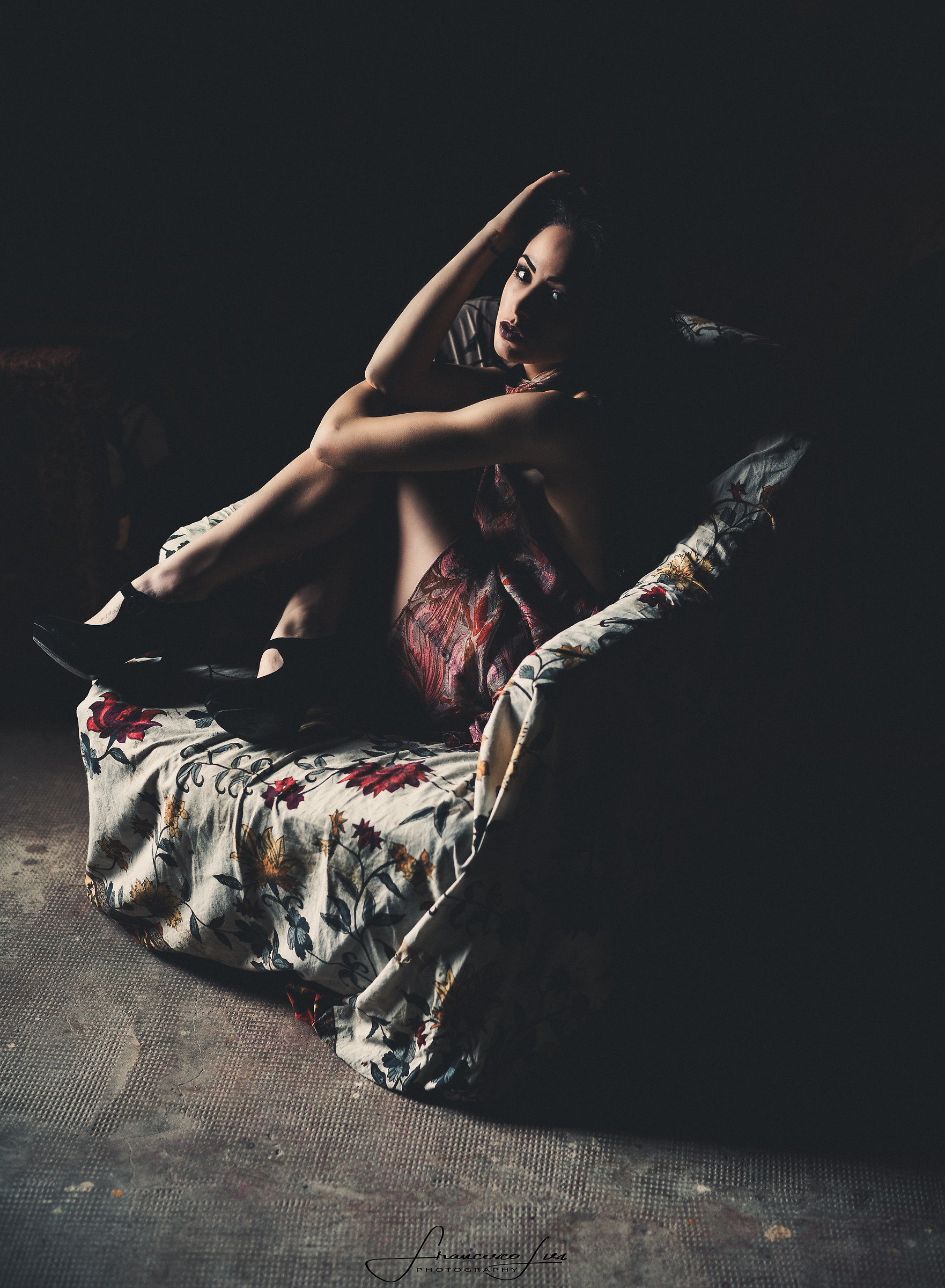 "The dark in the room"