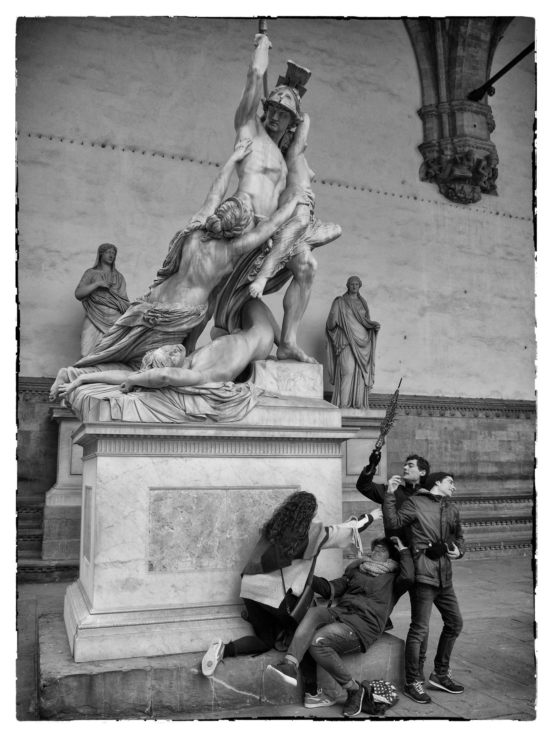 Human reproduction of statues