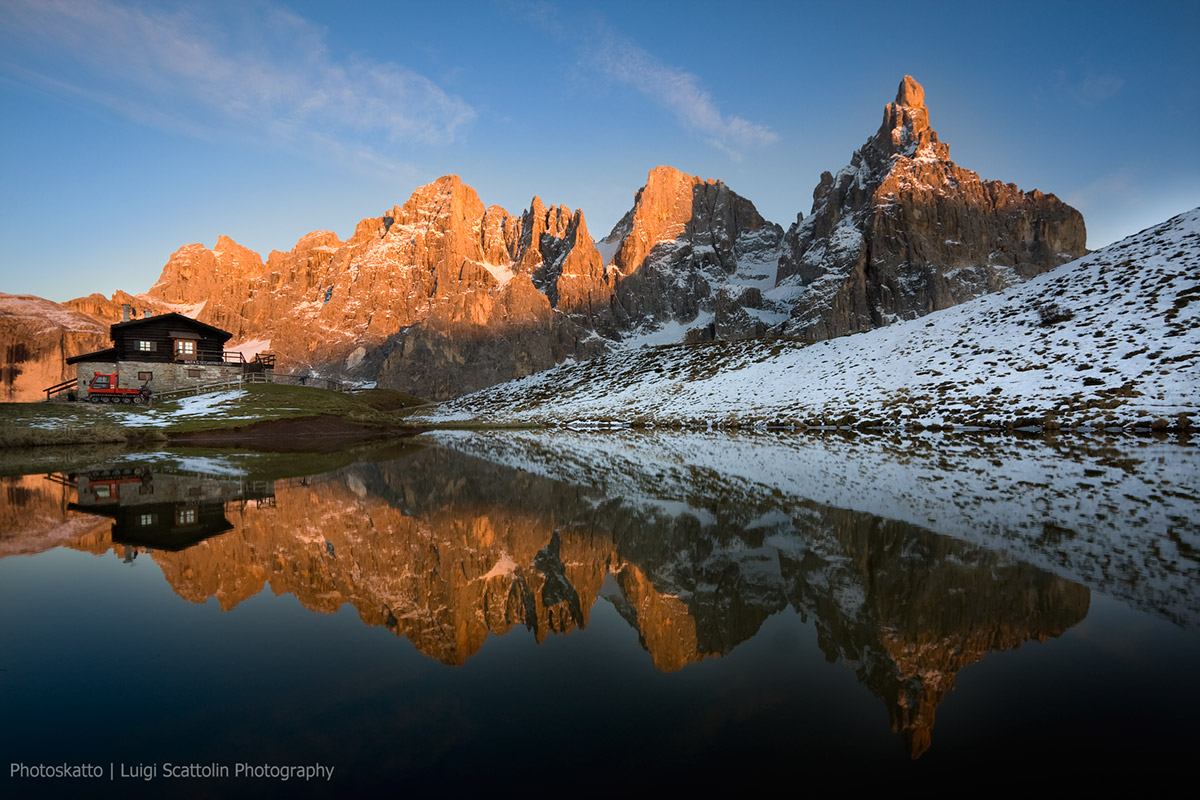Red snowcat - Pale di San Martino - Baita Segantini